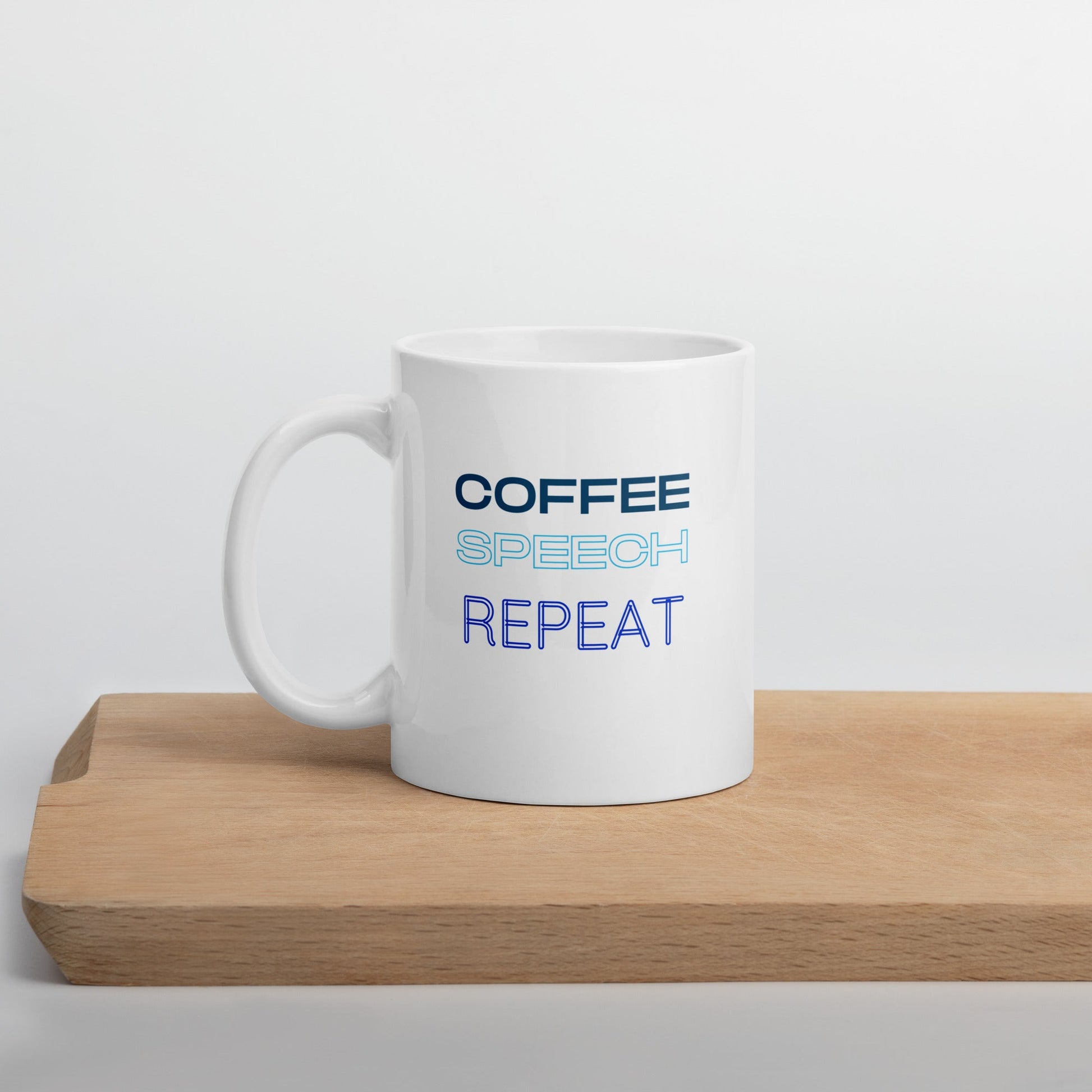 Coffee Speech Repeat Mug for the SLP - Speech and Smile