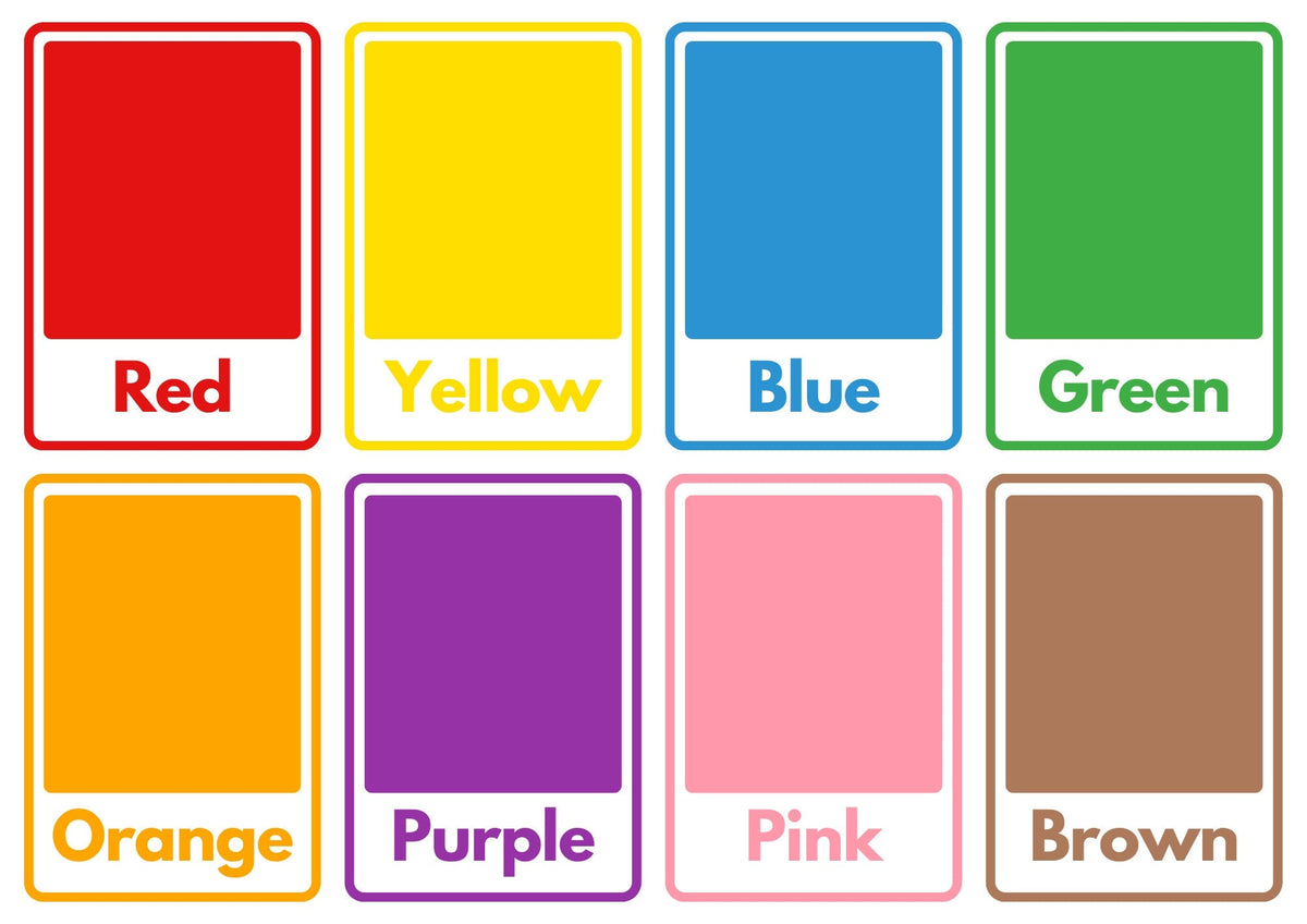 Wall Color Sorting COLOR Sort Mat Printable - Color Sorting Digital Download - Color Sort ...