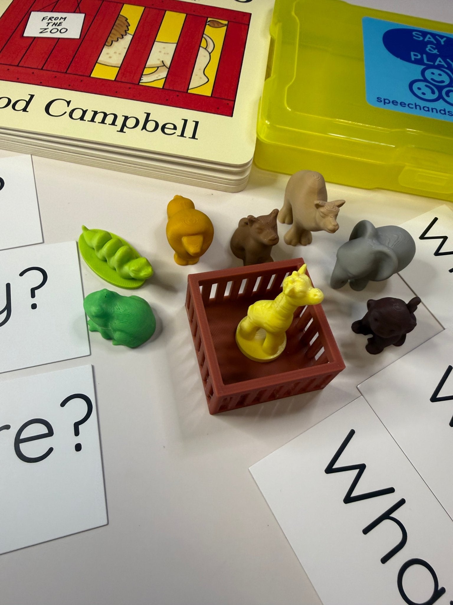 Dear Zoo Story Kit with Mini Objects Speech Therapy Zoo Book - Speech and Smile