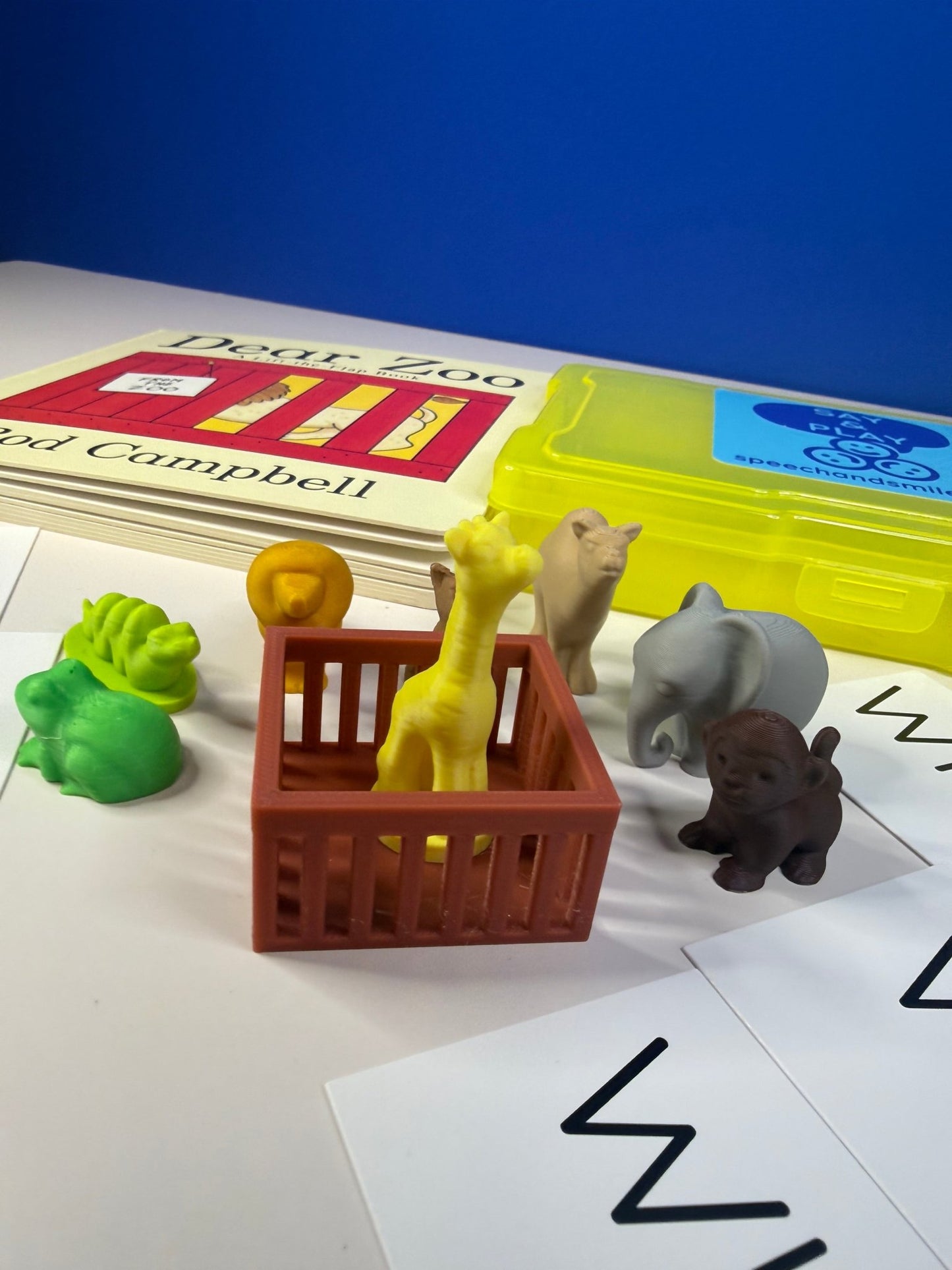 Dear Zoo Story Kit with Mini Objects Speech Therapy Zoo Book - Speech and Smile