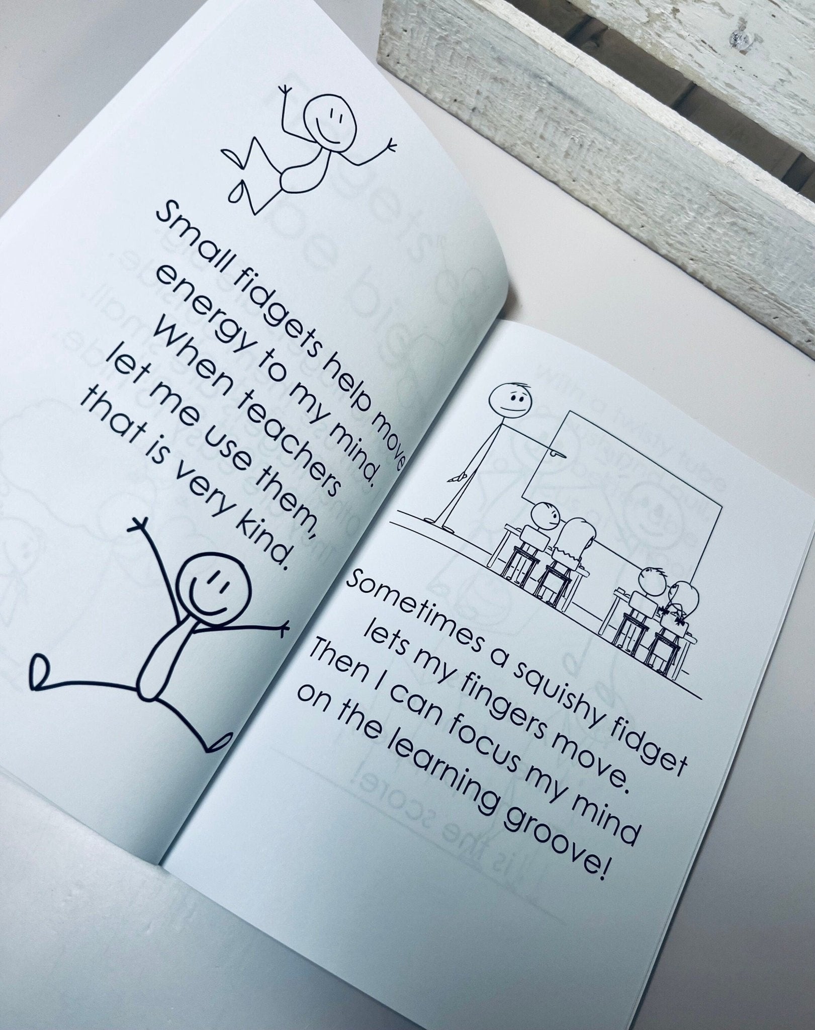 Fidgets With Your Digits Book A rhyming book about the helpfulness of fidgets - Speech and Smile