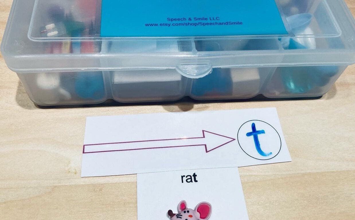 Final Sound Objects for Speech Therapy - CVC words Phonology Mini Objects - Final Consonant Deletion Objects - Speech Therapy Mini Objects SLP - Speech and Smile