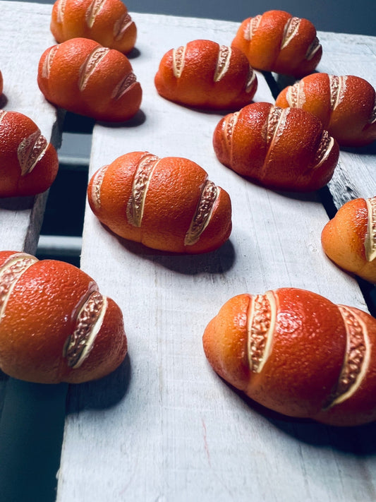 FOOD MINIS Miniature Bread Roll Trinkets Speech Therapy Mini Objects Dollhouse Bread Resin Bread Montessori Language Objects Doodads I Spy - Speech and Smile