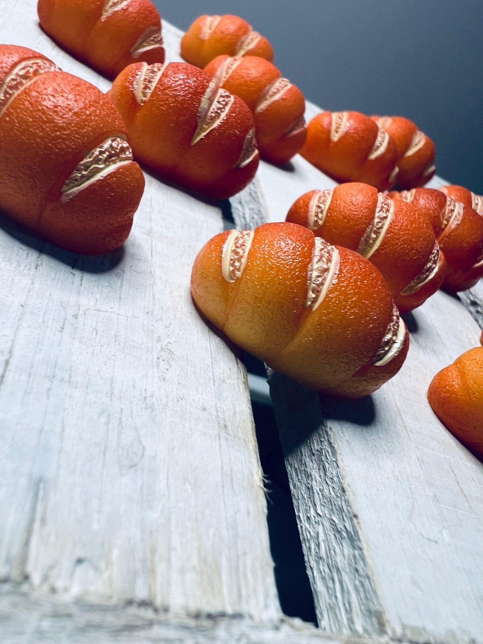 FOOD MINIS Miniature Bread Roll Trinkets Speech Therapy Mini Objects Dollhouse Bread Resin Bread Montessori Language Objects Doodads I Spy - Speech and Smile