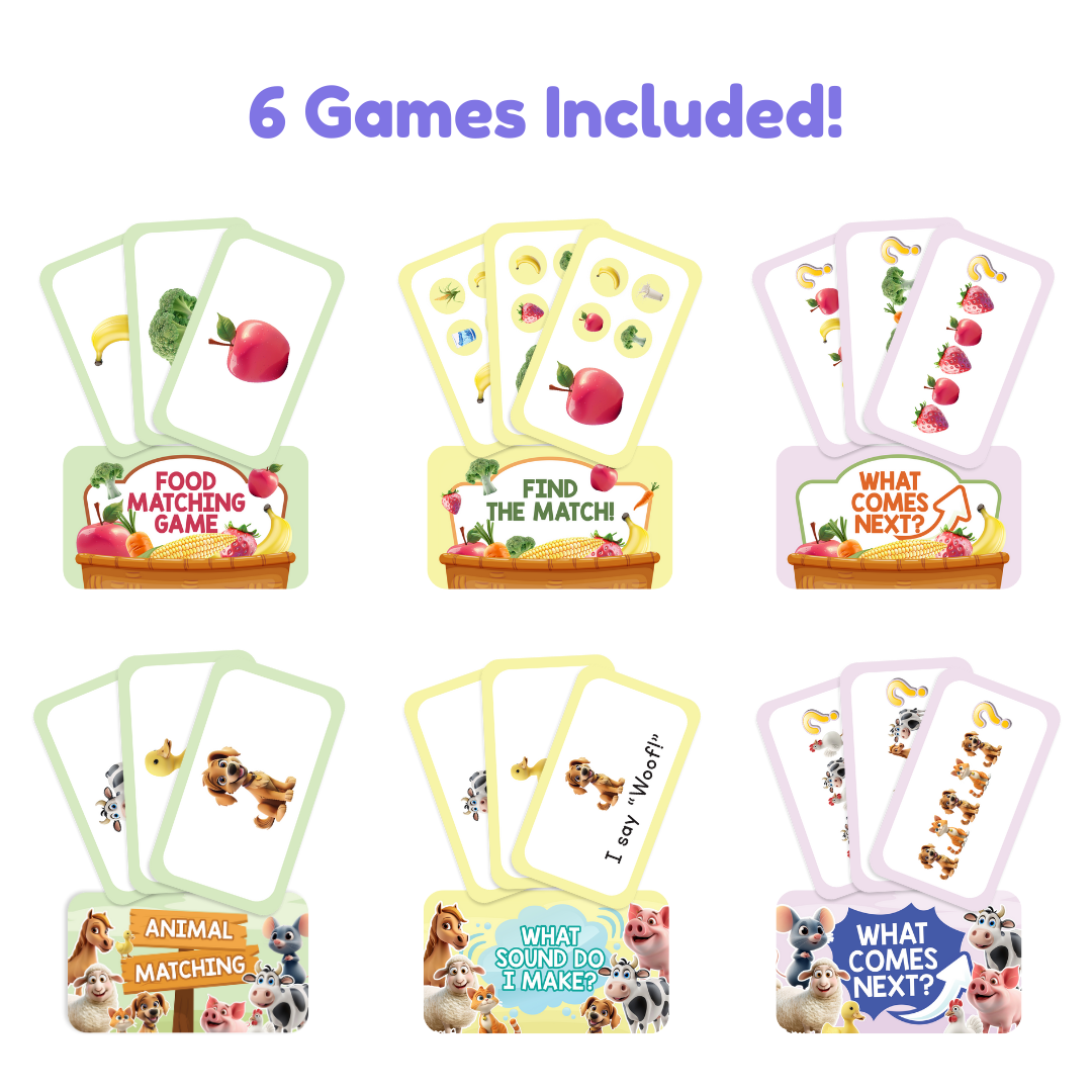 Popplers Farm & Food Theme Game Speech Therapy