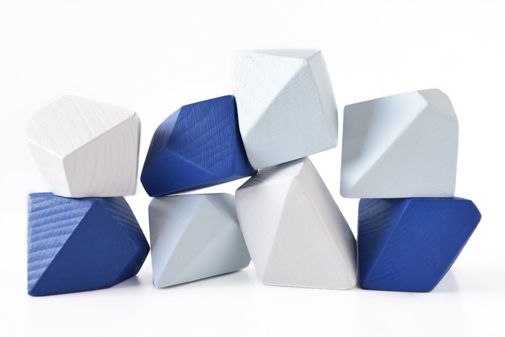 Arctic Blocks Rock Blocks Montessori| Set of 8