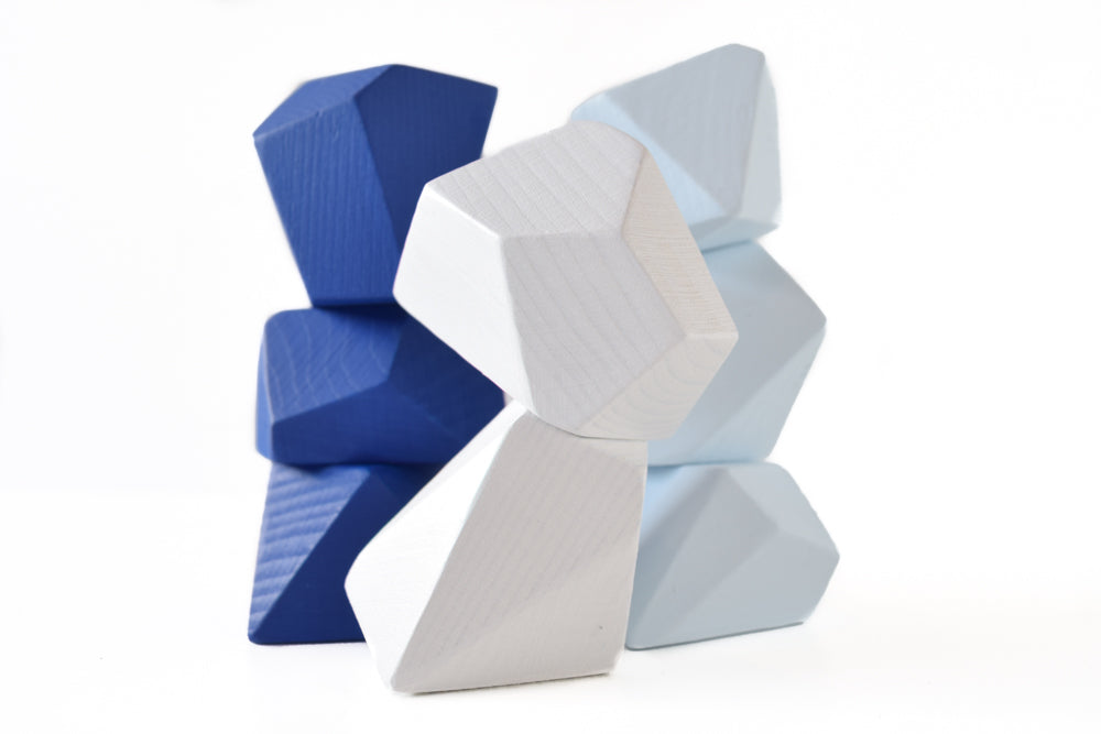 Arctic Blocks Rock Blocks Montessori| Set of 8