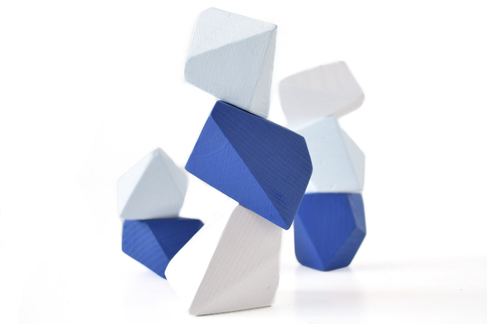 Arctic Blocks Rock Blocks Montessori| Set of 8