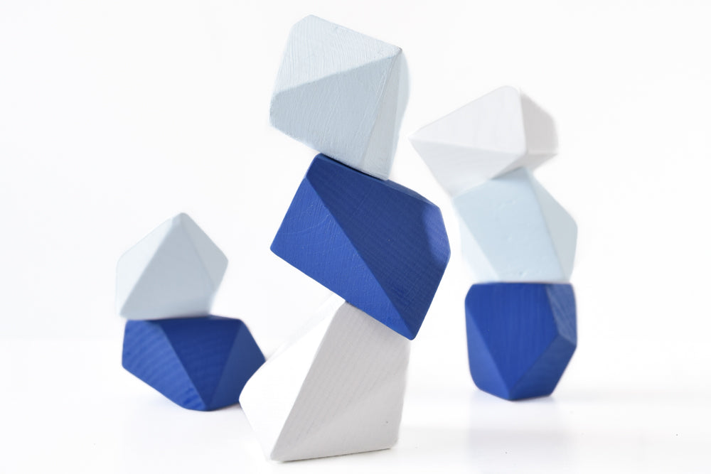 Arctic Blocks Rock Blocks Montessori| Set of 8