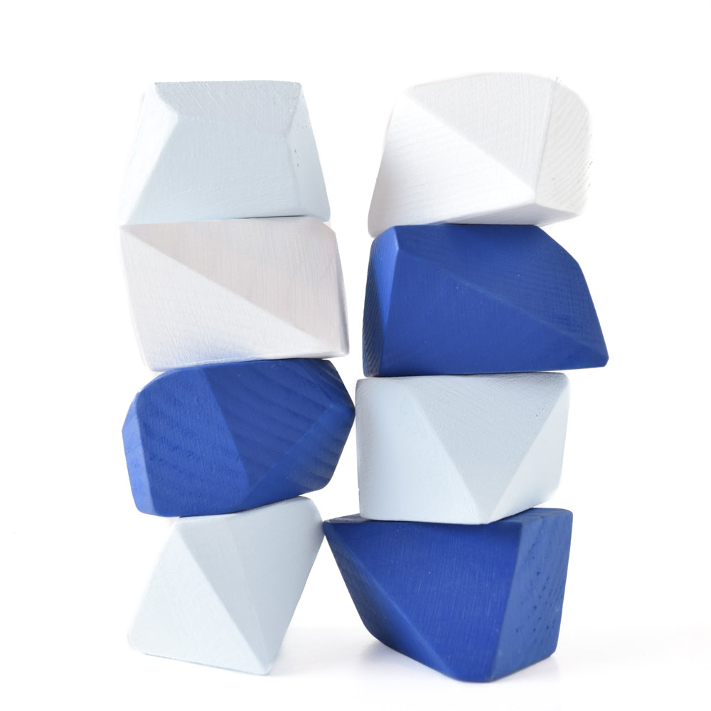 Arctic Blocks Rock Blocks Montessori| Set of 8