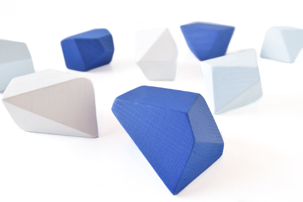 Arctic Blocks Rock Blocks Montessori| Set of 8