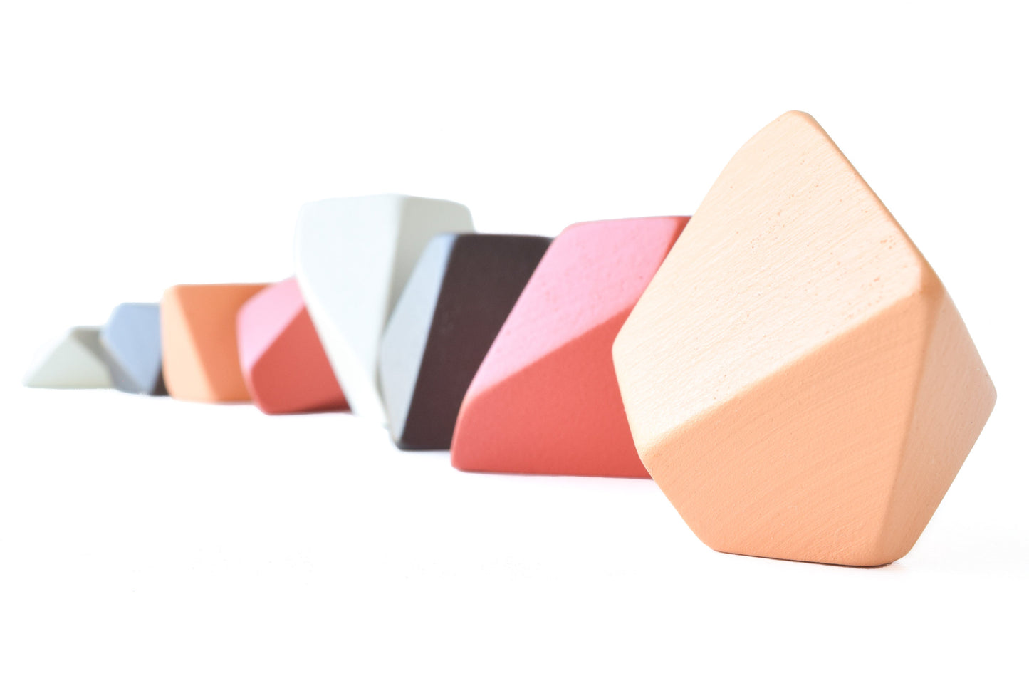 Rock Blocks - Stacking Blocks Ginger | Montessori Building Set of 8