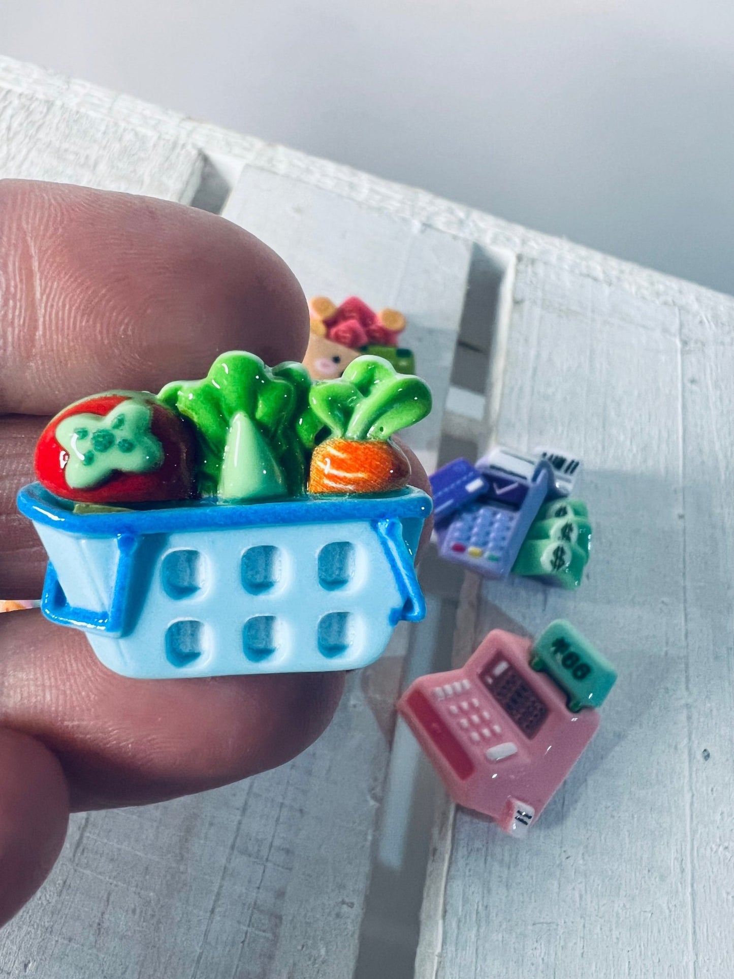 Grocery mini objects Supermarket Minis Food Trinkets - Dollhouse Miniatures - Say and Play mini objects speech therapy - Speech and Smile