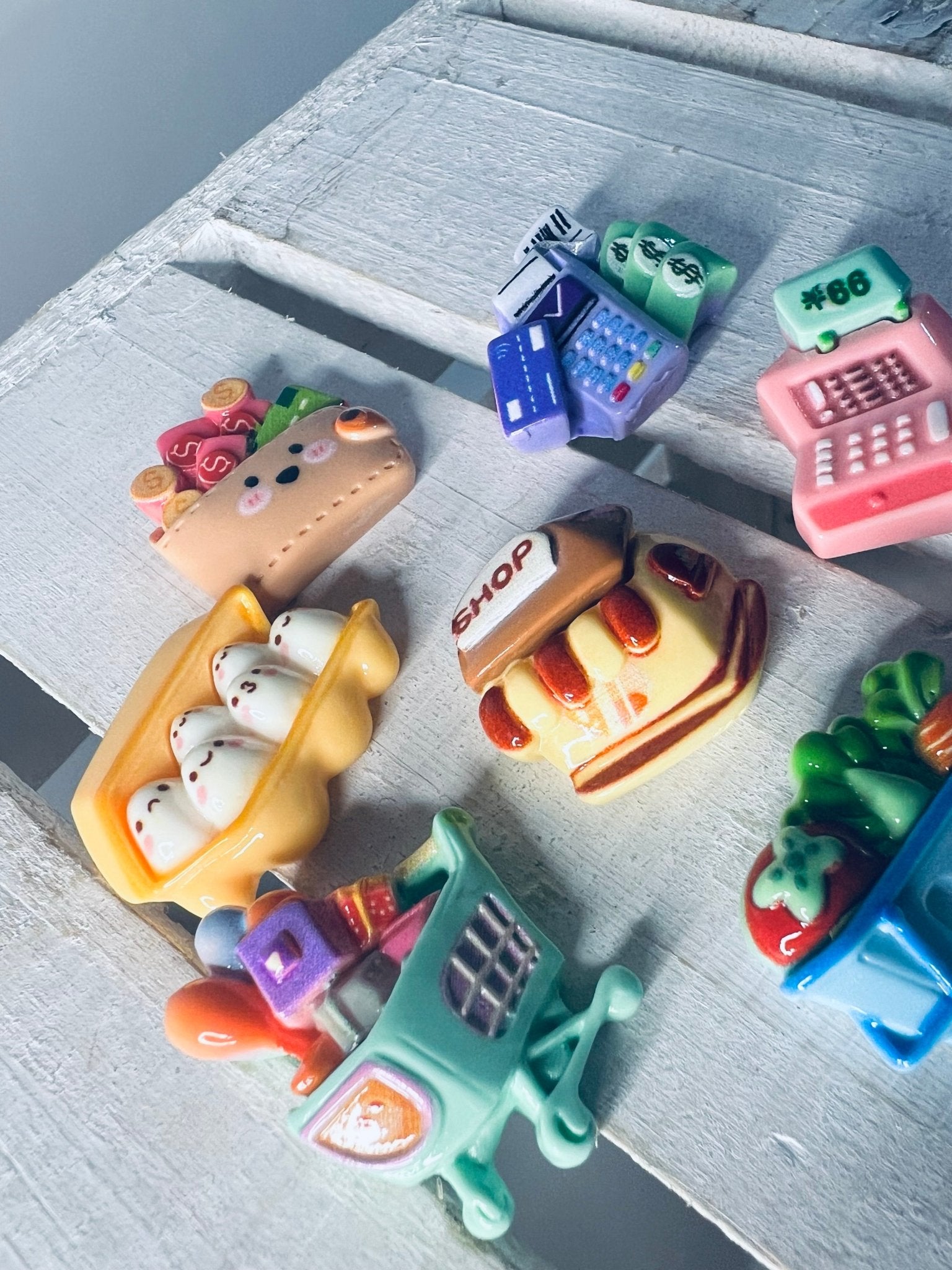 Grocery mini objects Supermarket Minis Food Trinkets - Dollhouse Miniatures - Say and Play mini objects speech therapy - Speech and Smile