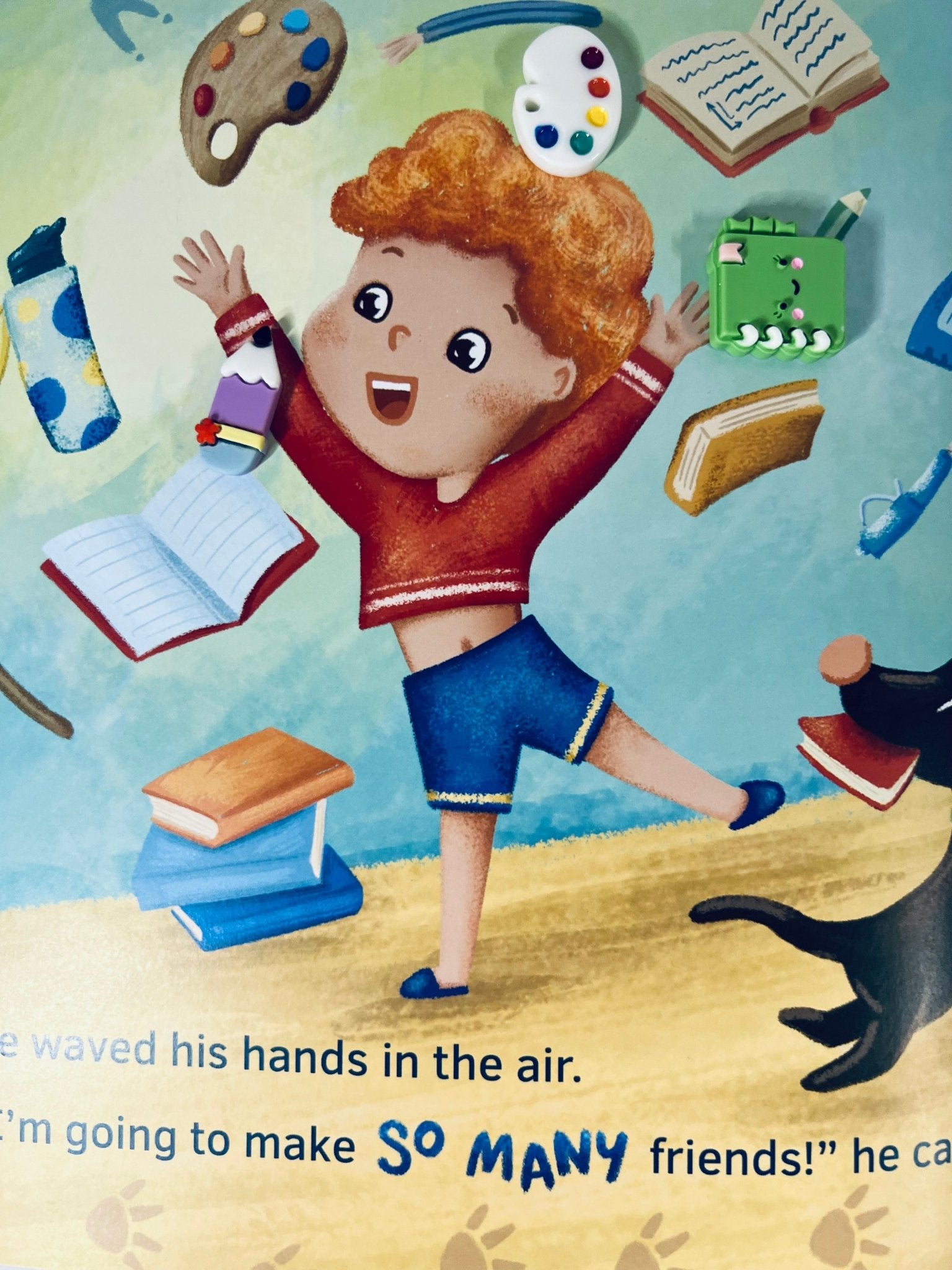 Happy Hands Book Story Kit – Mini Objects for Speech Therapy | Autism Sensory Tools | Classroom Literacy Kit - Speech and Smile