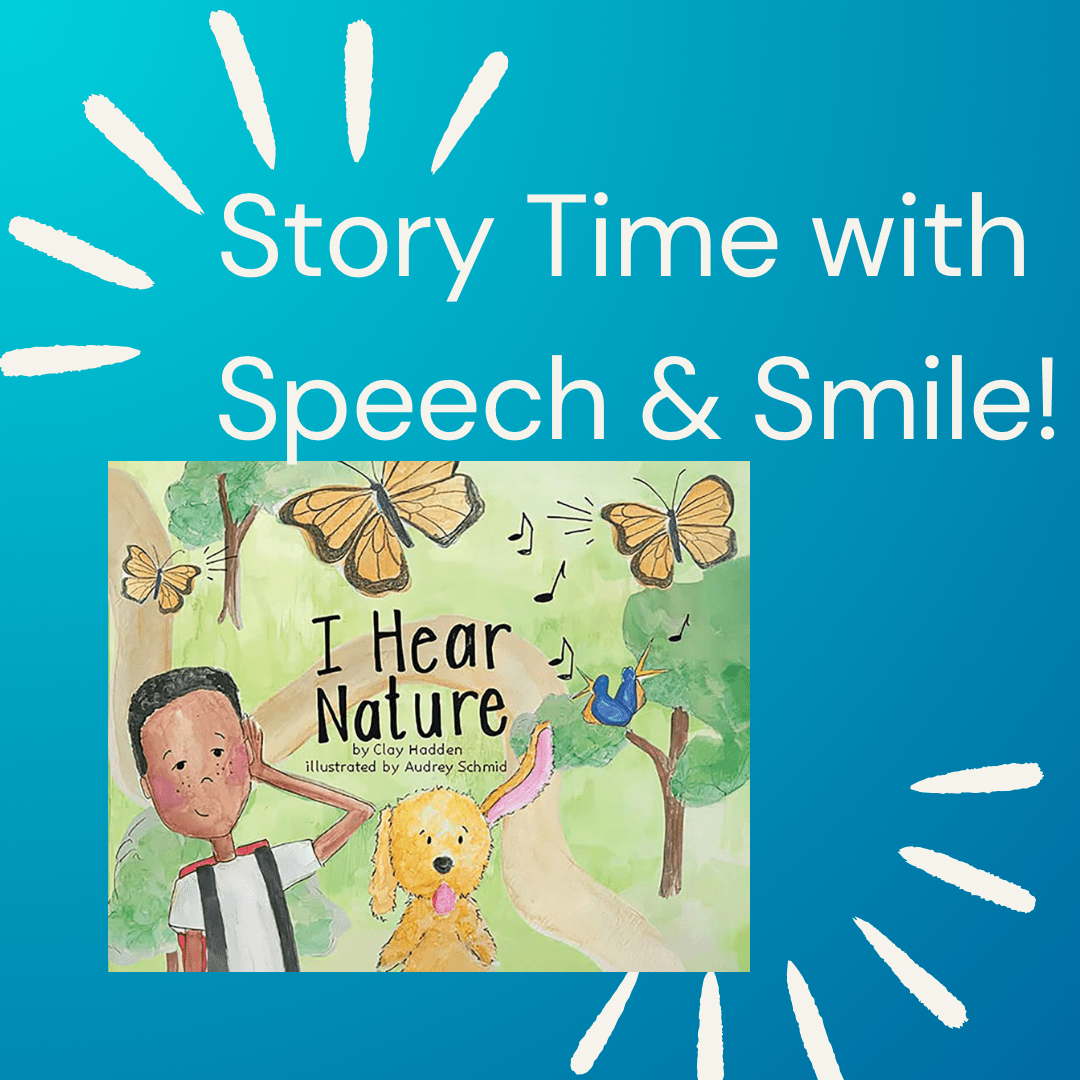 I Hear Nature Story Kit with Mini Objects Speech Therapy - INCLUDES BOOK Story Props Nature Woodland Trinkets Language Task Box - Speech and Smile