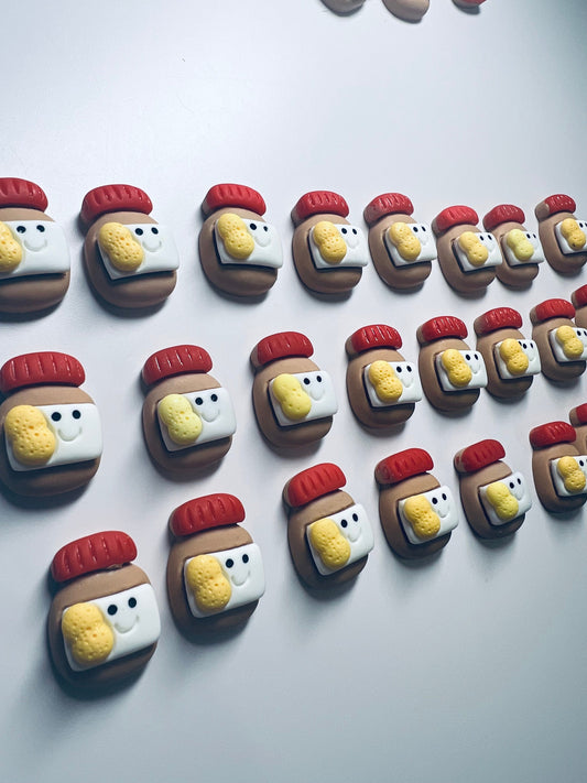 Baratija de tarro de mantequilla de maní en miniatura - Mini objetos de comida Baratijas temáticas de tienda de comestibles - Miniaturas de casa de muñecas - Objetos de sonido Montessori