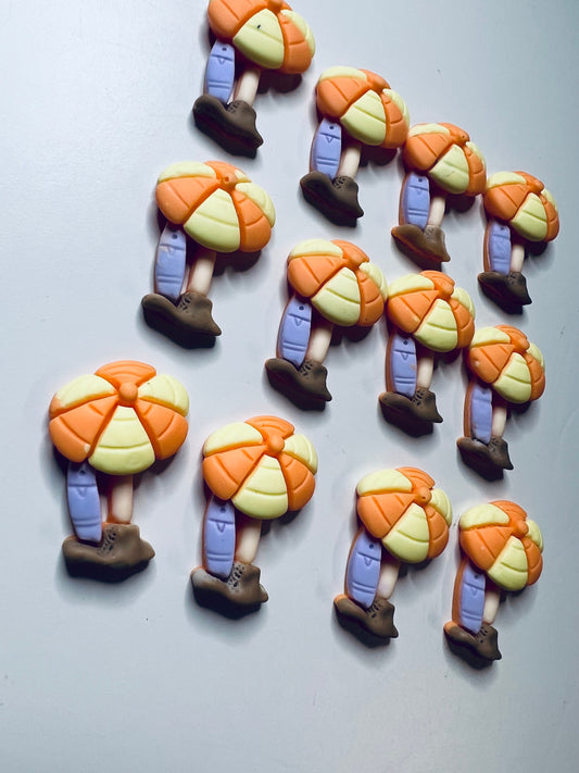 Mini Beach Umbrella Bibelot-Plage Mini Objets-Doodads-Plage Thème Objets miniatures-Objets sonores Montessori-Objets d’orthophonie