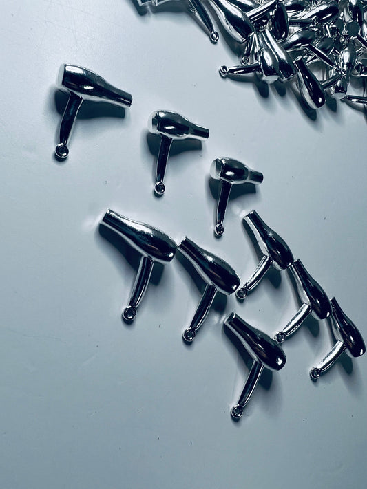 Mini secador de pelo encanto-miniatura secador de pelo encanto-casa tema baratijas Doodads-Mini objetos para terapia del habla-miniaturas de casa de muñecas-