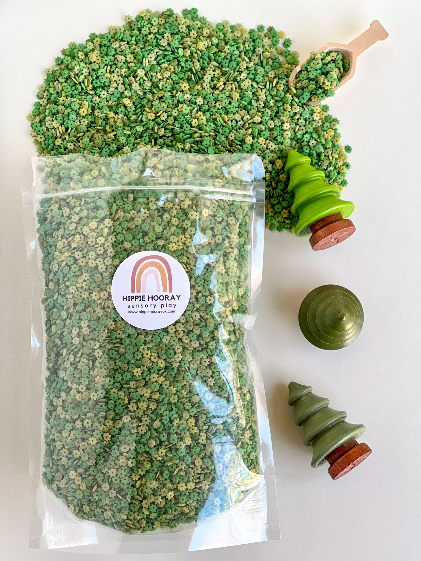 Forest Fun & Leaves of Green Sensory Bin Filler