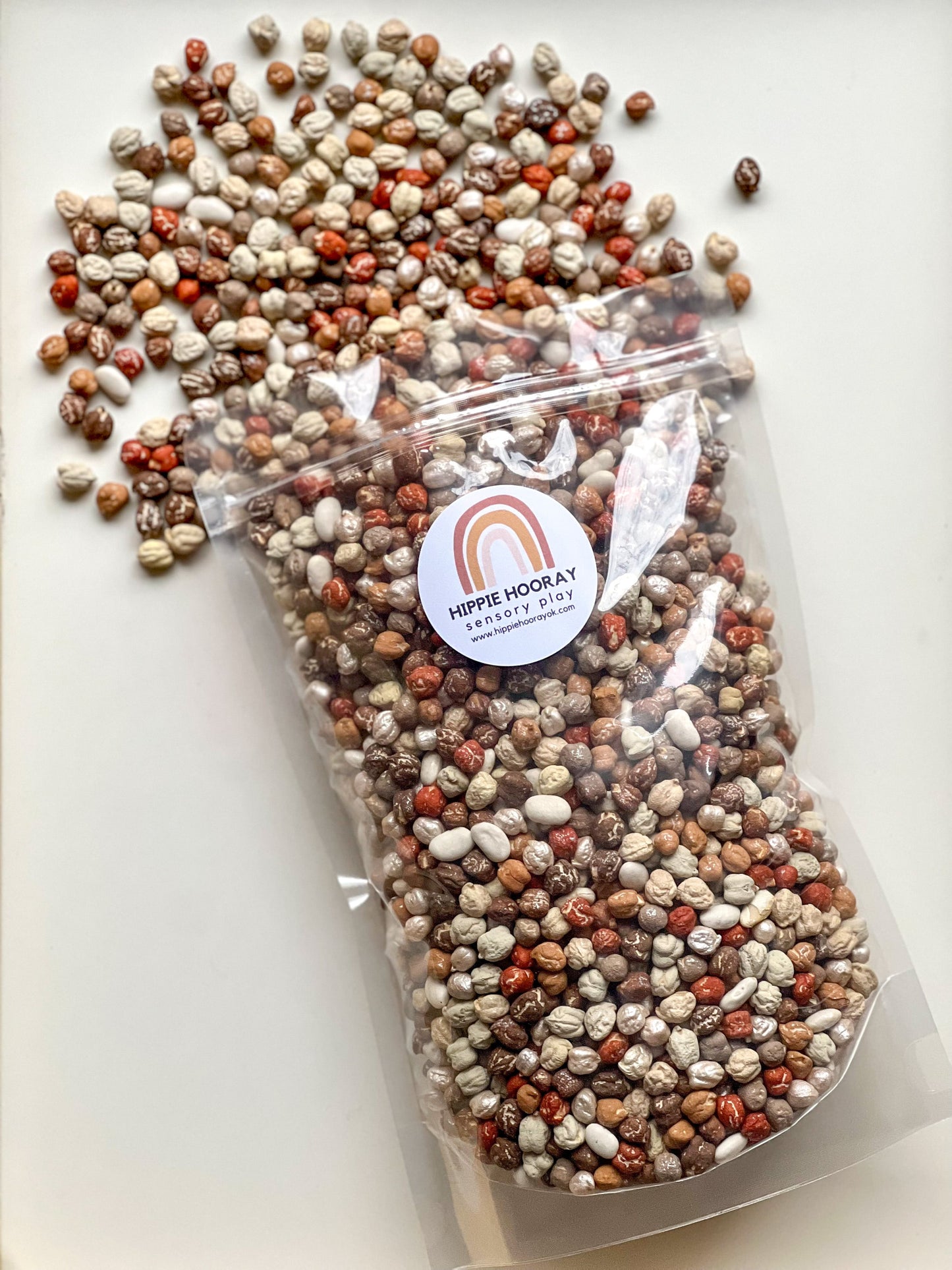 Playful Pebbles Sensory Bin Filler - Speech Therapy Fall Theme Sensory Set Up