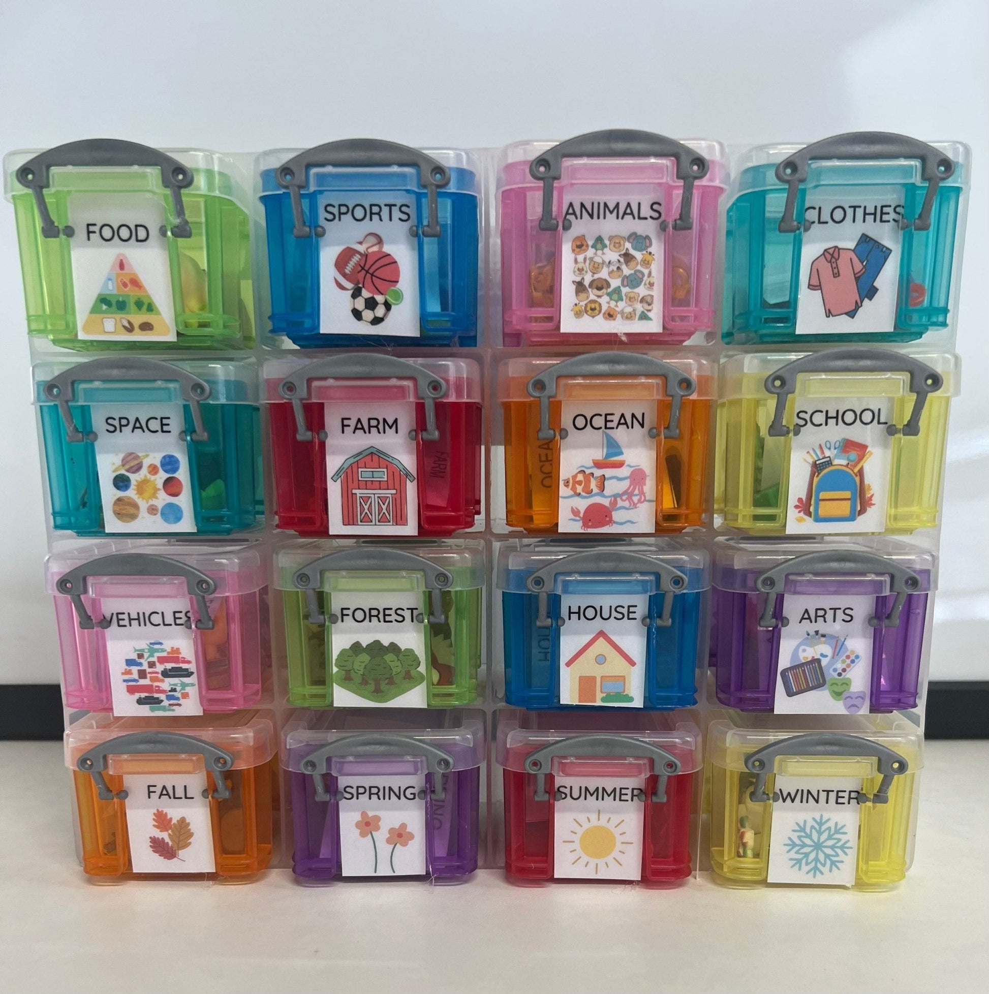 INDIVIDUAL Theme Mini Object Boxes - Pick a Theme - Speech and Smile