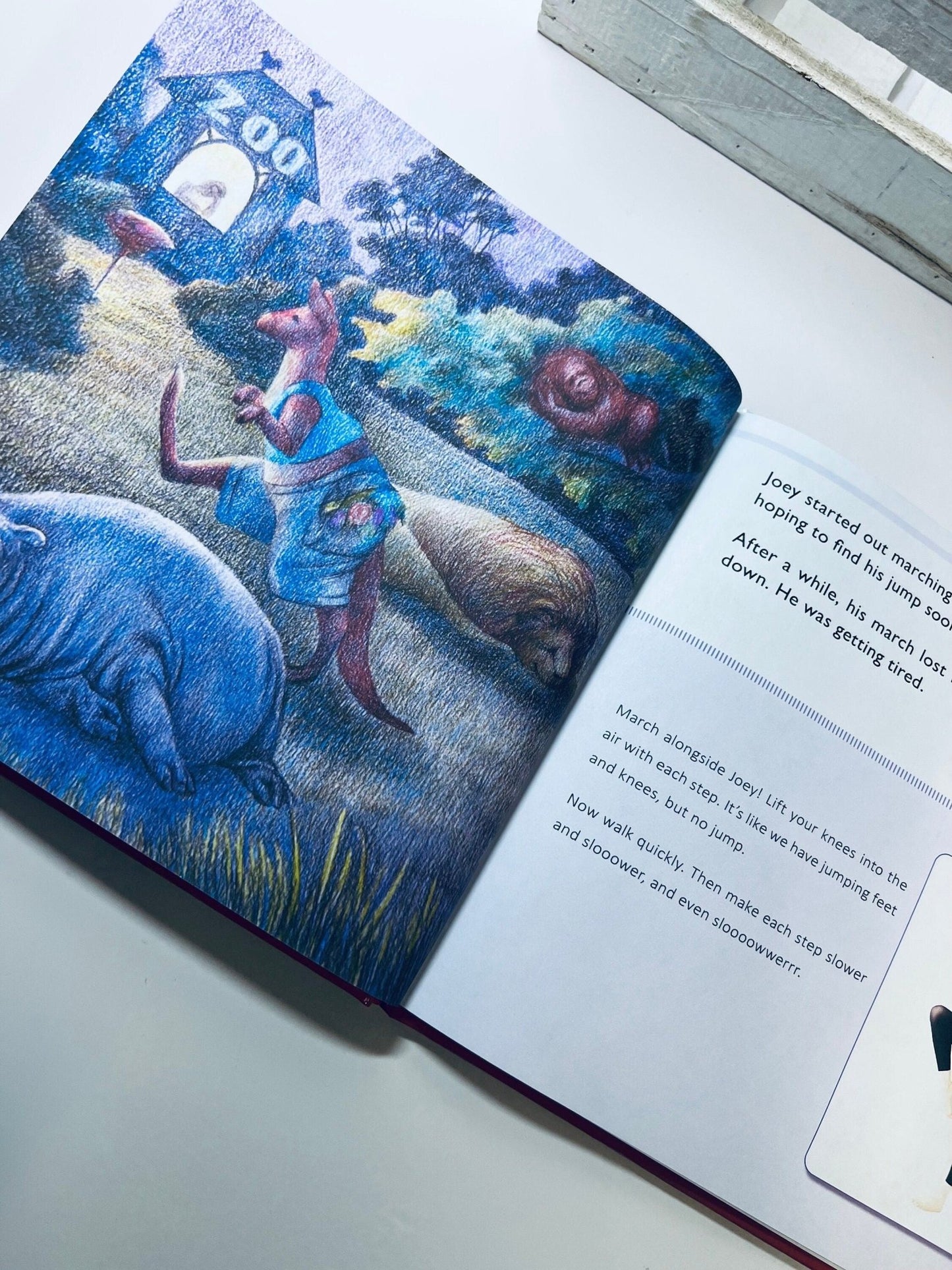 Kangaroo Book Children’s Book with Movement Joey Finds His Jump! Recommended Books for Speech Therapy Story Objects - Speech and Smile