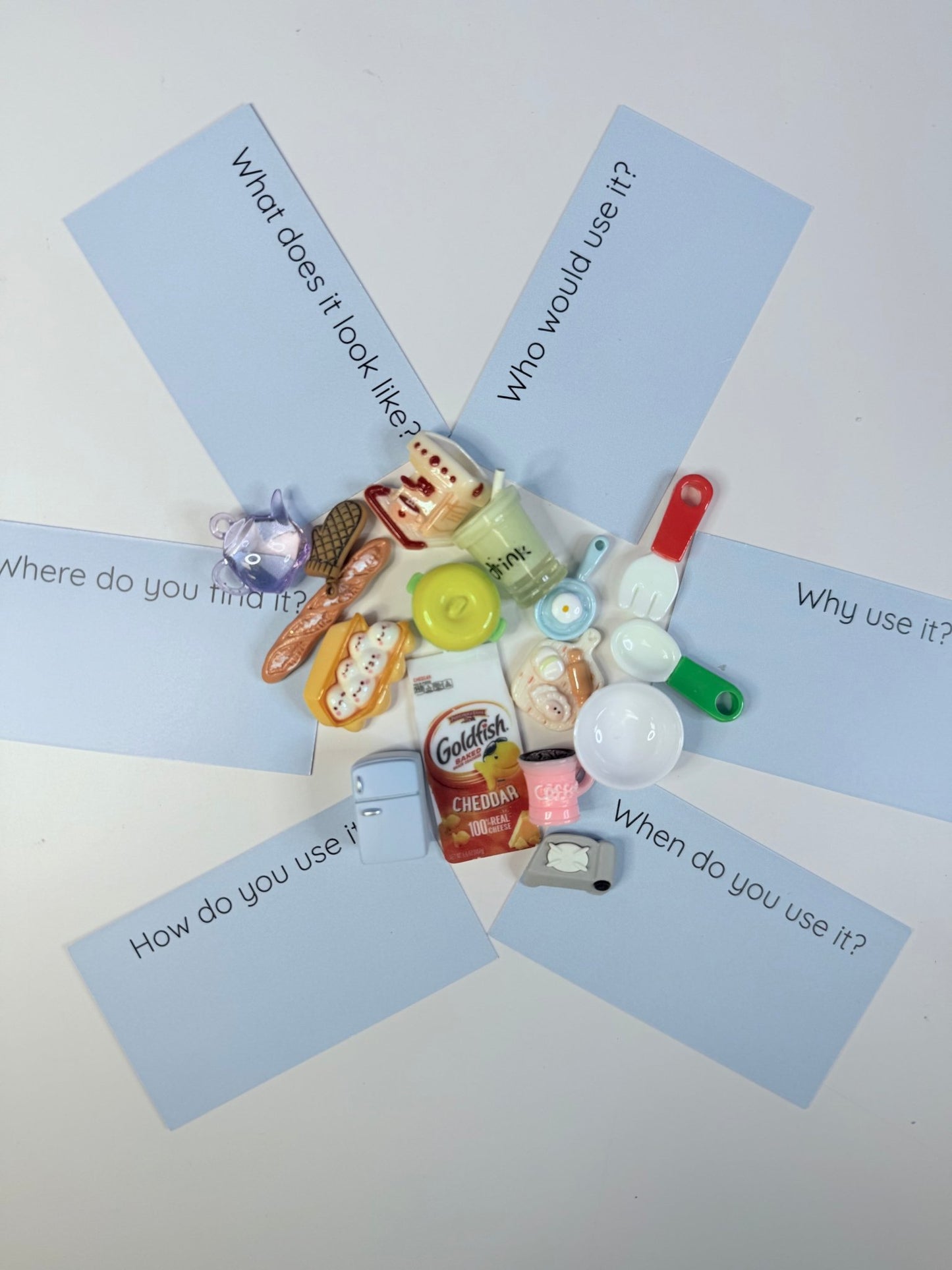 KITCHEN Theme Trinkets Objects Doll House Miniatures Doodads - Speech and Smile