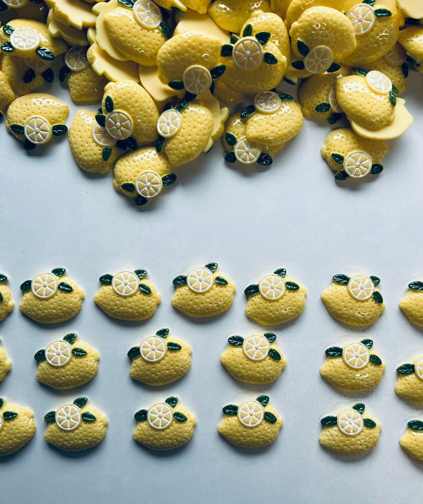 LEMON Trinket Mini Object - Fruit Theme Objects - Resin LEMON - Speech Therapy Mini Objects - Montessori Language Objects - Food Trinkets - Speech and Smile