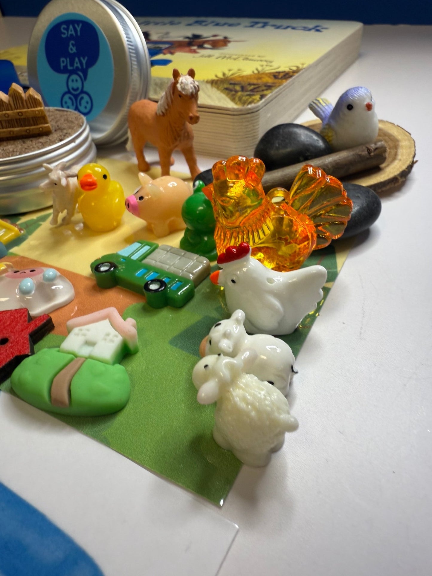 Little Blue Truck Story Kit Mini Objects Speech Therapy Preschool Activity - Speech and Smile