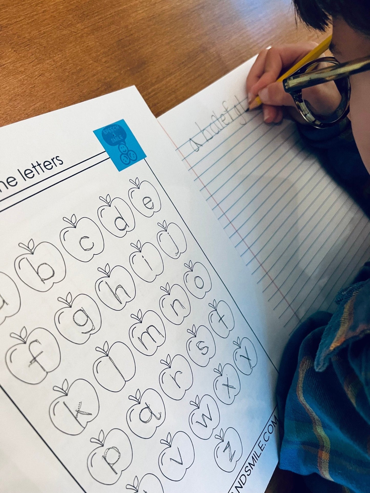 Lower Case Alphabet Tracing Worksheet - Speech and Smile