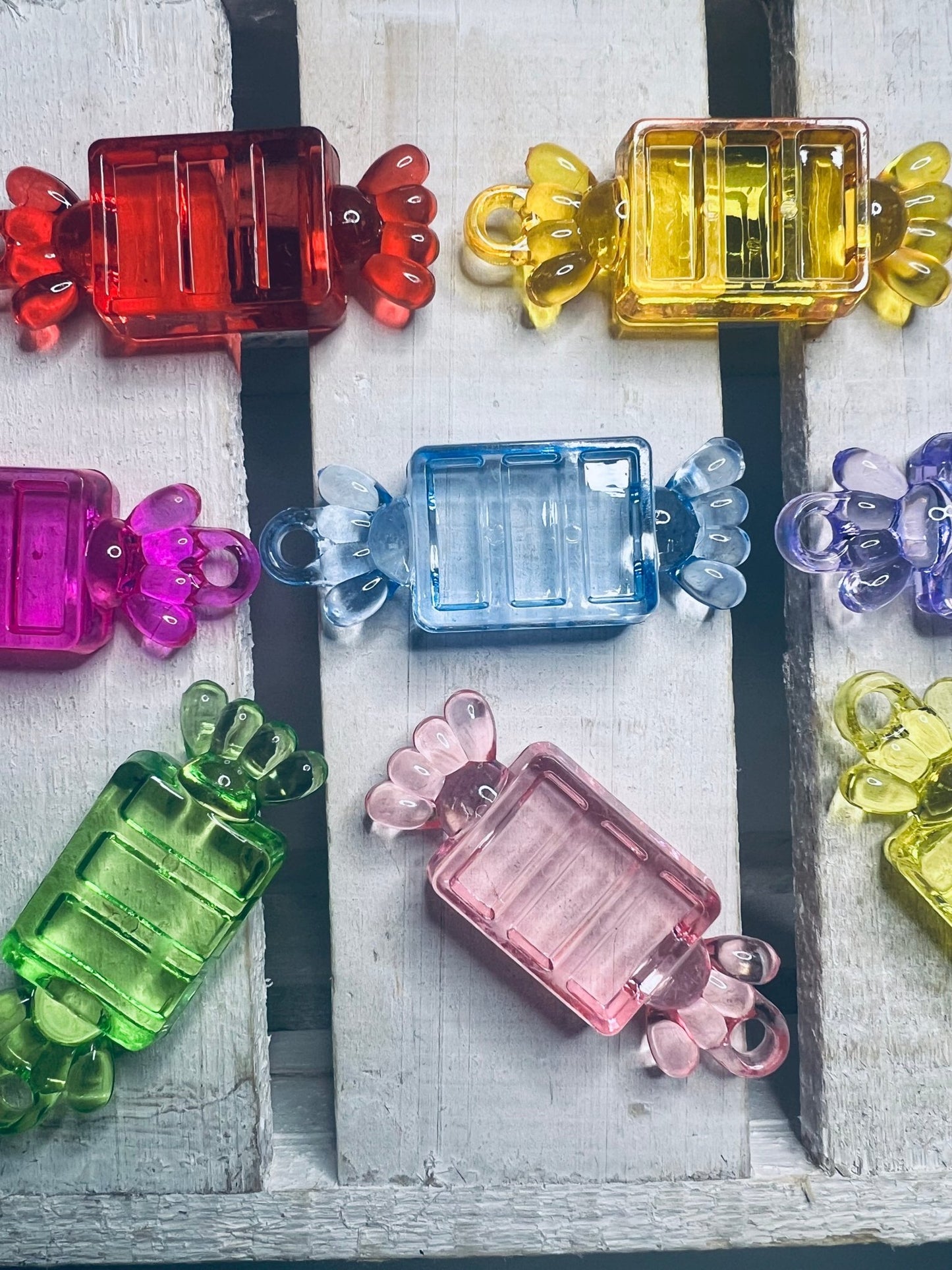 Minature Faux Candy Trinkets - Acrylic Candy Charm - Speech and Smile