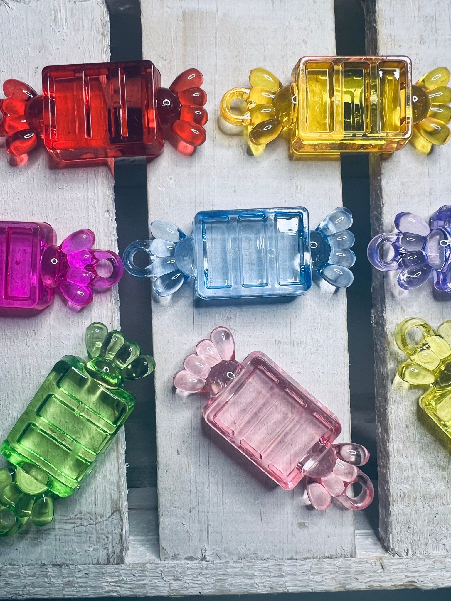 Minature Faux Candy Trinkets - Acrylic Candy Charm - Speech and Smile