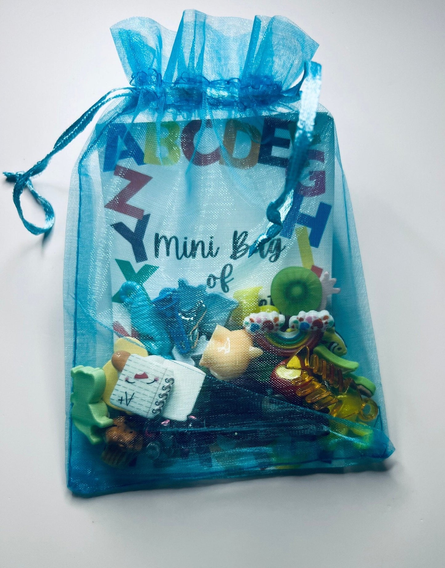 Mini Alphabet Objects with Card in Gift bag - Mini ABC Gift - Speech and Smile