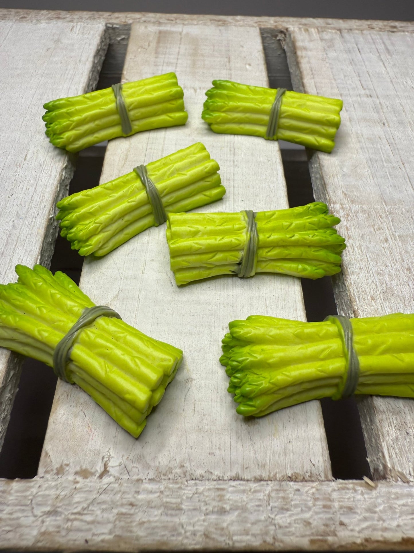 Mini Asparagus Figurine Food Minis Speech Therapy Mini Objects Vegetable Trinkets Garden Theme - Speech and Smile
