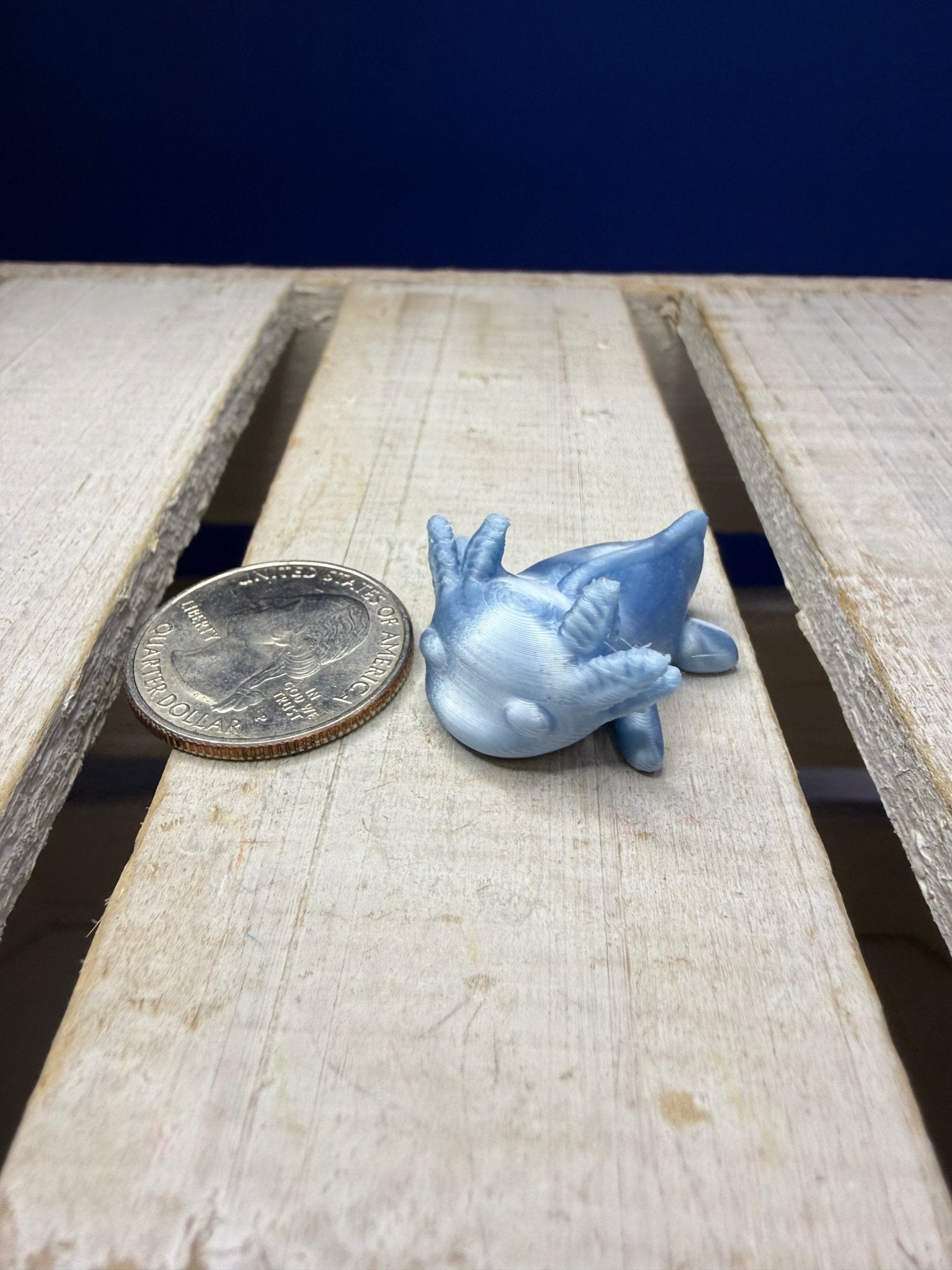 Mini blue Axolotl Figurine Lizard Minis for Speech Therapy & Language Activities | 3D Printed | Talkets™ - Speech and Smile