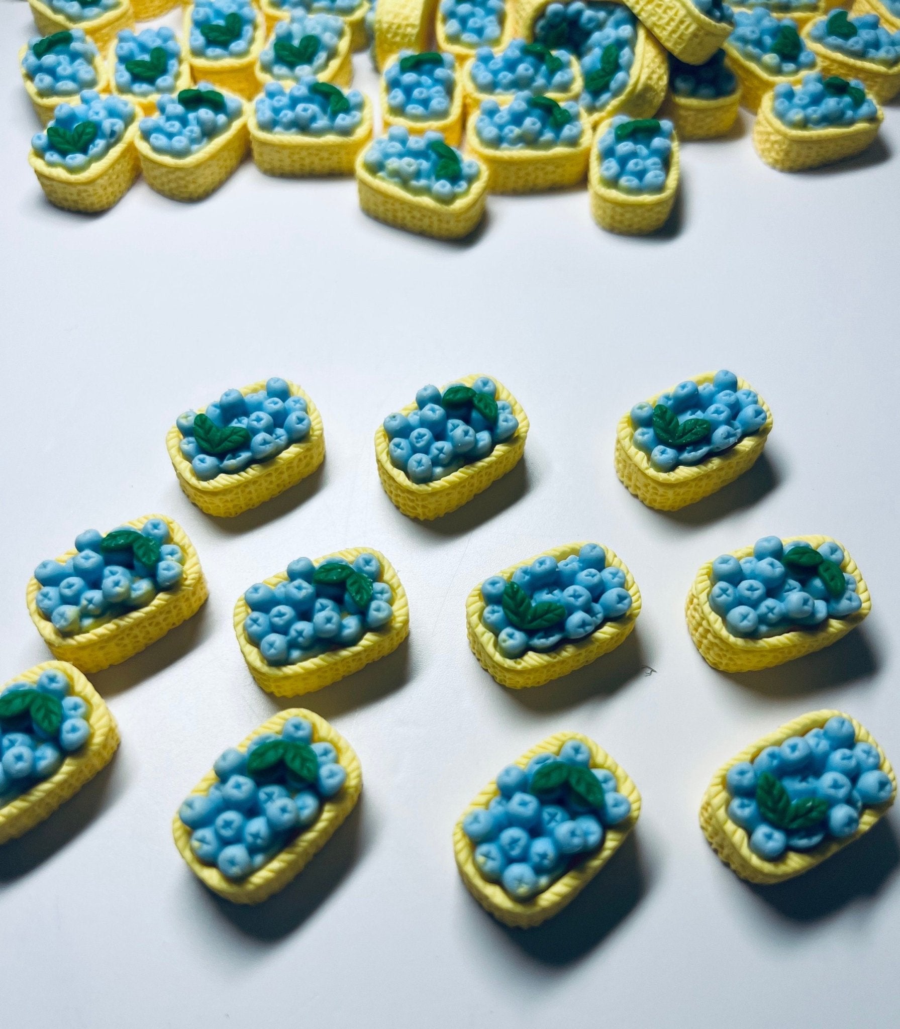 Mini BLUEBERRY Basket Trinket Speech Therapy Mini Objects Food Trinkets Fruit Dollhouse Miniatures - Speech and Smile
