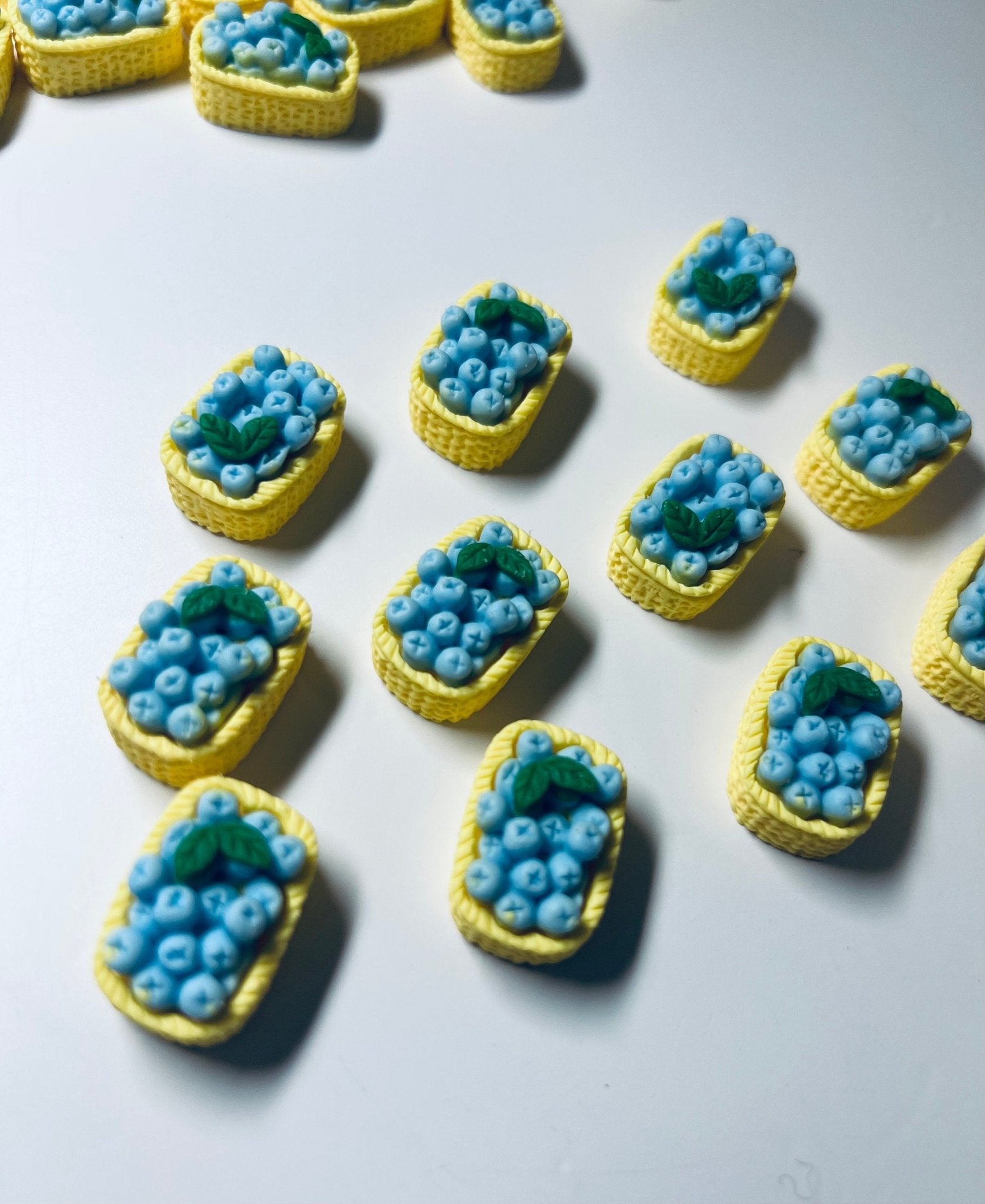 Mini BLUEBERRY Basket Trinket Speech Therapy Mini Objects Food Trinkets Fruit Dollhouse Miniatures - Speech and Smile