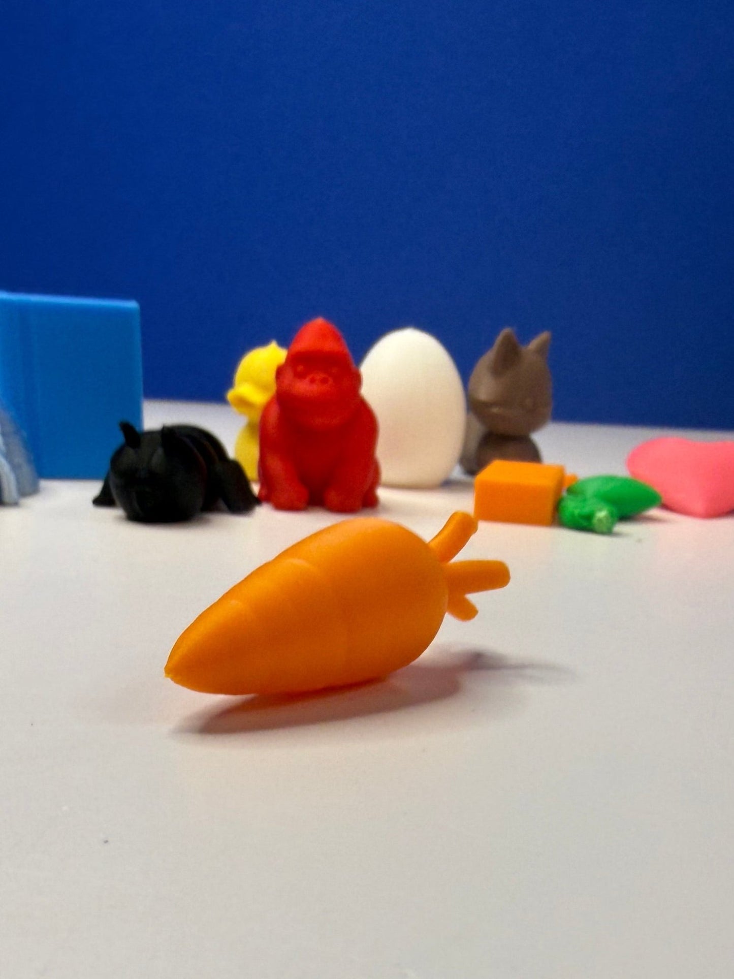 Mini Carrot - Mini Object for Speech Therapy & Language Activities | 3D Printed | Talkets™ Food Minis - Speech and Smile