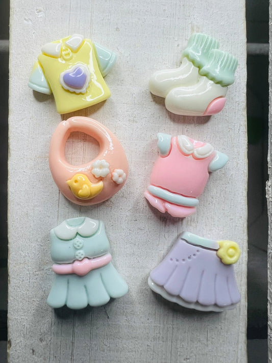 Mini Clothing Trinkets Set of 6 Get Ready Mini Objects Speech Therapy House Theme Minis for I Spy Trinkets Doodads - Speech and Smile