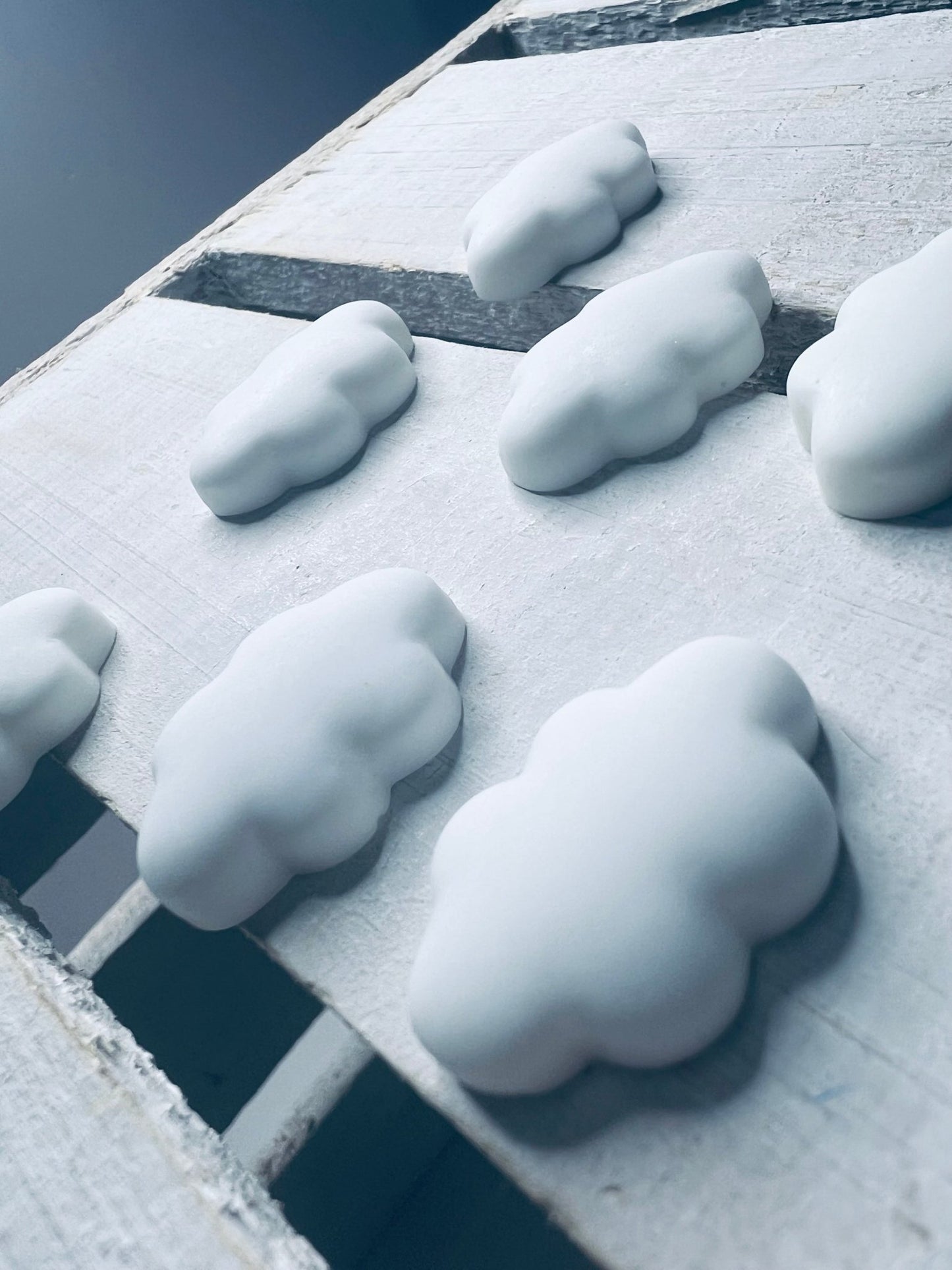 Mini Cloud Trinket Weather Miniature Objects Speech Therapy Mini Objects Trinkets Doodads Cloud Cabochon Say and Play Minis White Cloud - Speech and Smile
