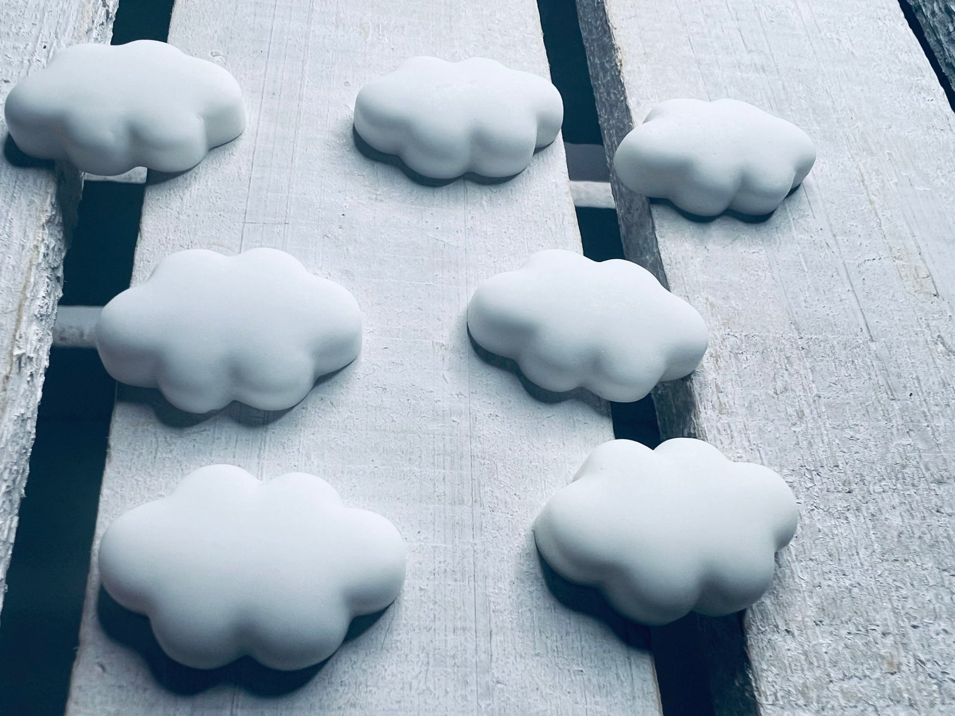 Mini Cloud Trinket Weather Miniature Objects Speech Therapy Mini Objects Trinkets Doodads Cloud Cabochon Say and Play Minis White Cloud - Speech and Smile