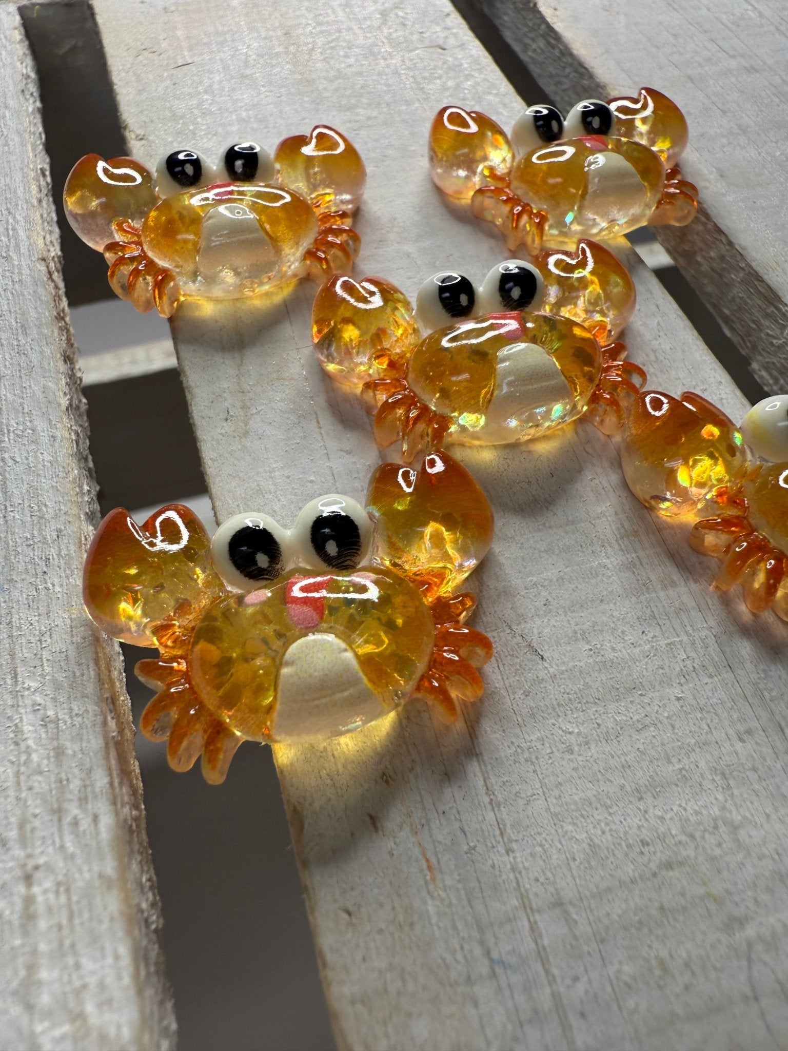 Mini CRAB Trinket OCEAN Trinkets Sparkly Crab Speech Mini Objects Ocean Theme - Speech and Smile