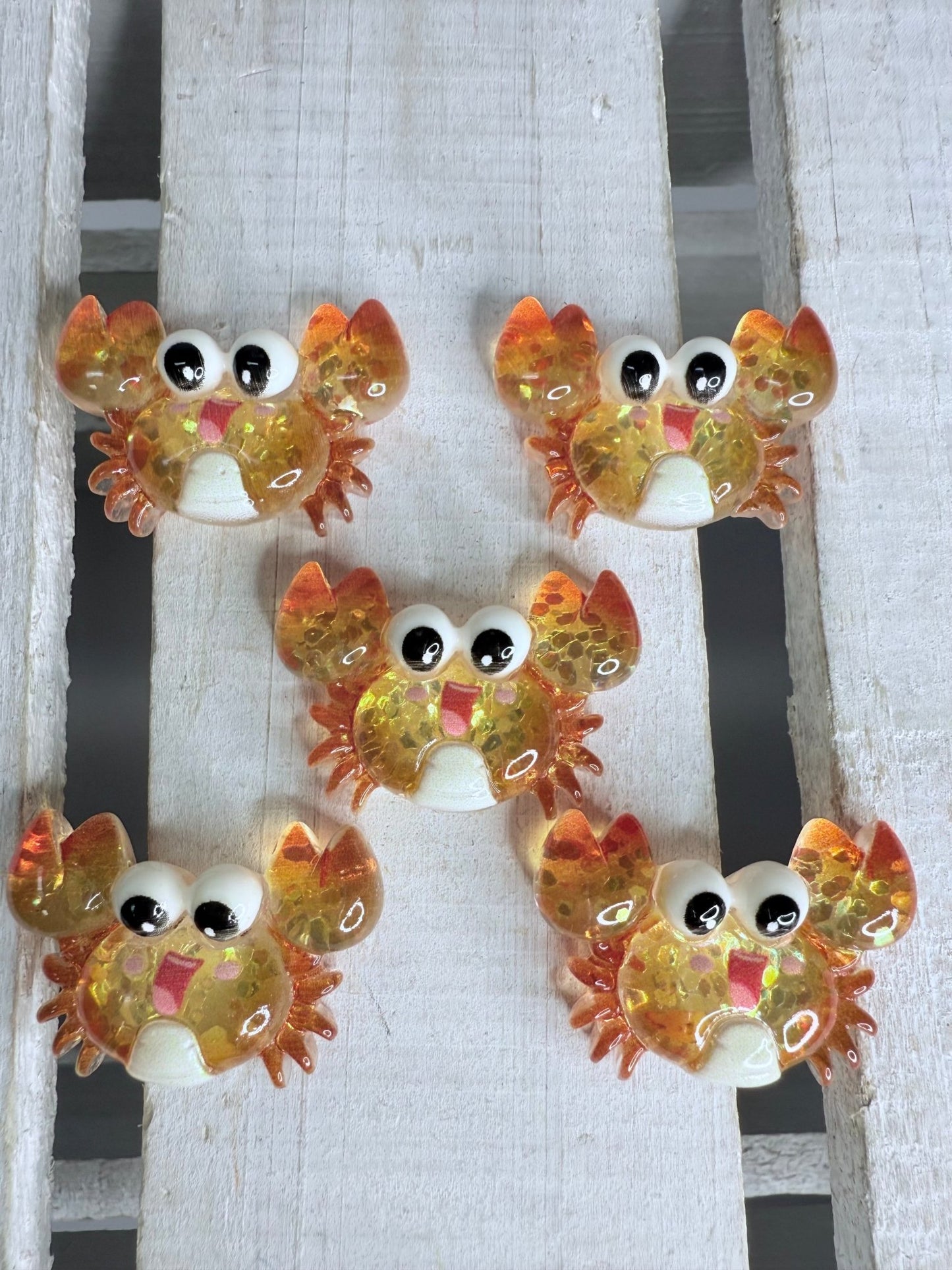 Mini CRAB Trinket OCEAN Trinkets Sparkly Crab Speech Mini Objects Ocean Theme - Speech and Smile