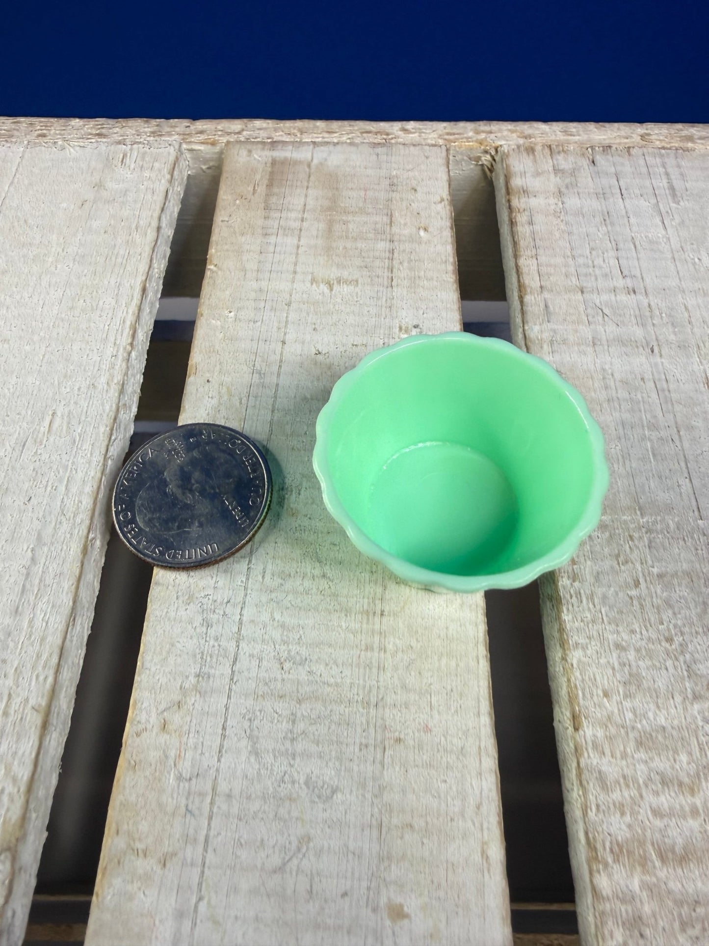Mini Cupcake Liner Trinket – Mint Green Baking Cup - Speech and Smile
