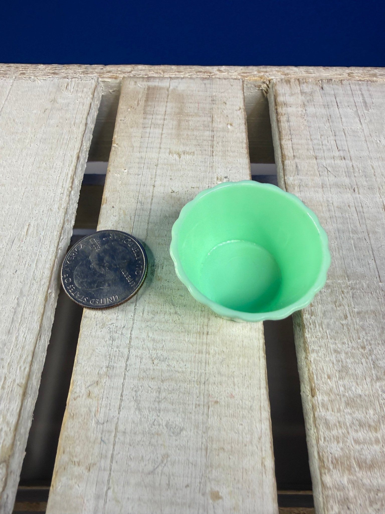 Mini Cupcake Liner Trinket – Mint Green Baking Cup - Speech and Smile