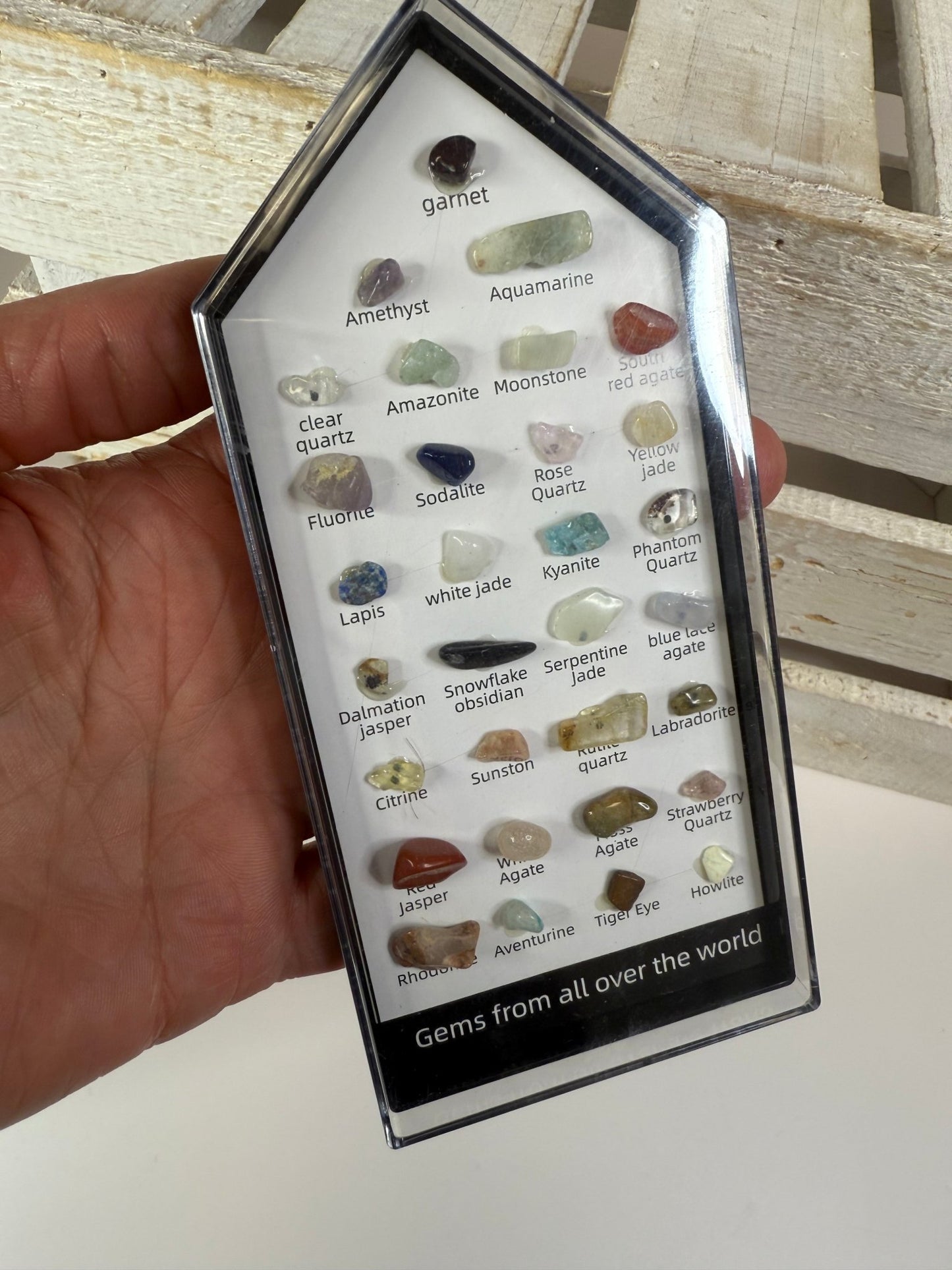 Mini Gemstone Identifier Key – 20+ Real Gemstones Tactile Rock ID Guide - Rock & Gem Mini Guide Rock Science - Speech and Smile