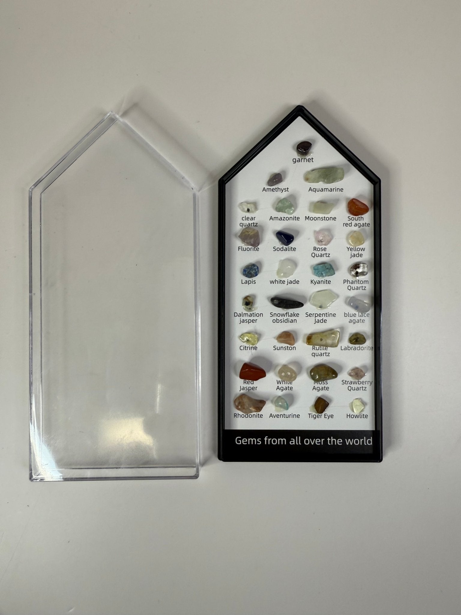 Mini Gemstone Identifier Key – 20+ Real Gemstones Tactile Rock ID Guide - Rock & Gem Mini Guide Rock Science - Speech and Smile