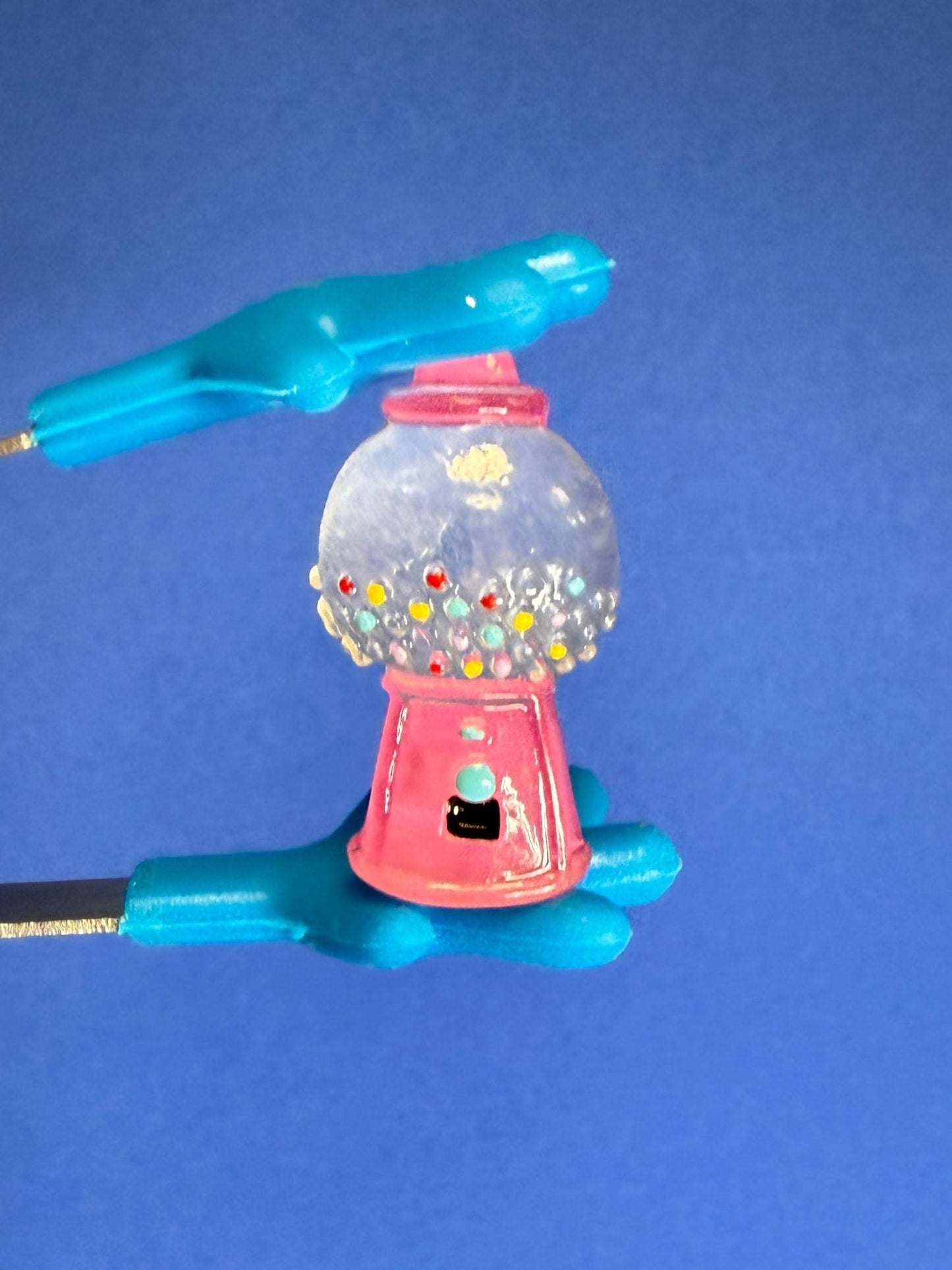 Mini GUMBALL Machine Trinket - Faux Candy Minis - Speech and Smile