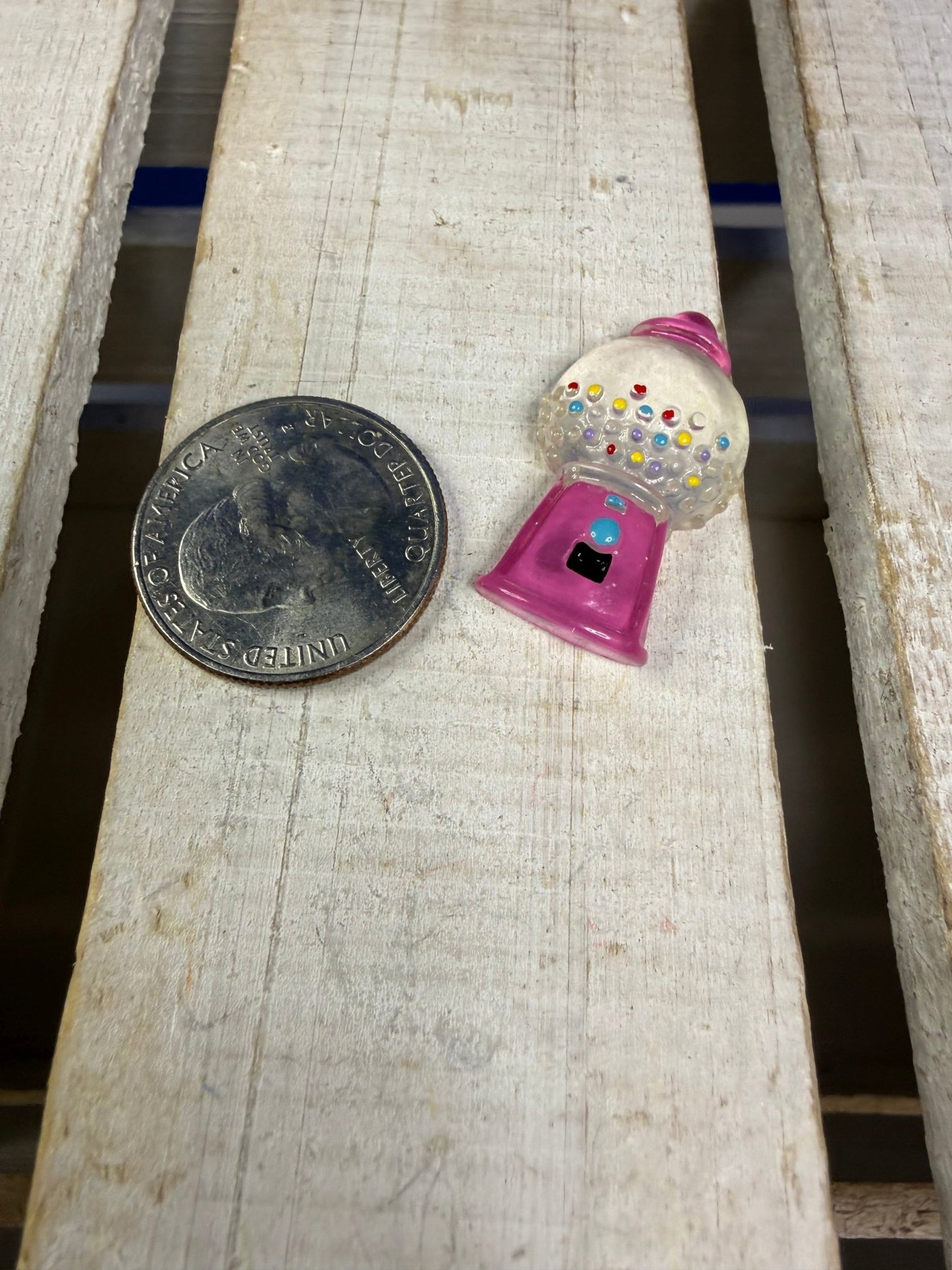 Mini GUMBALL Machine Trinket - Faux Candy Minis - Speech and Smile